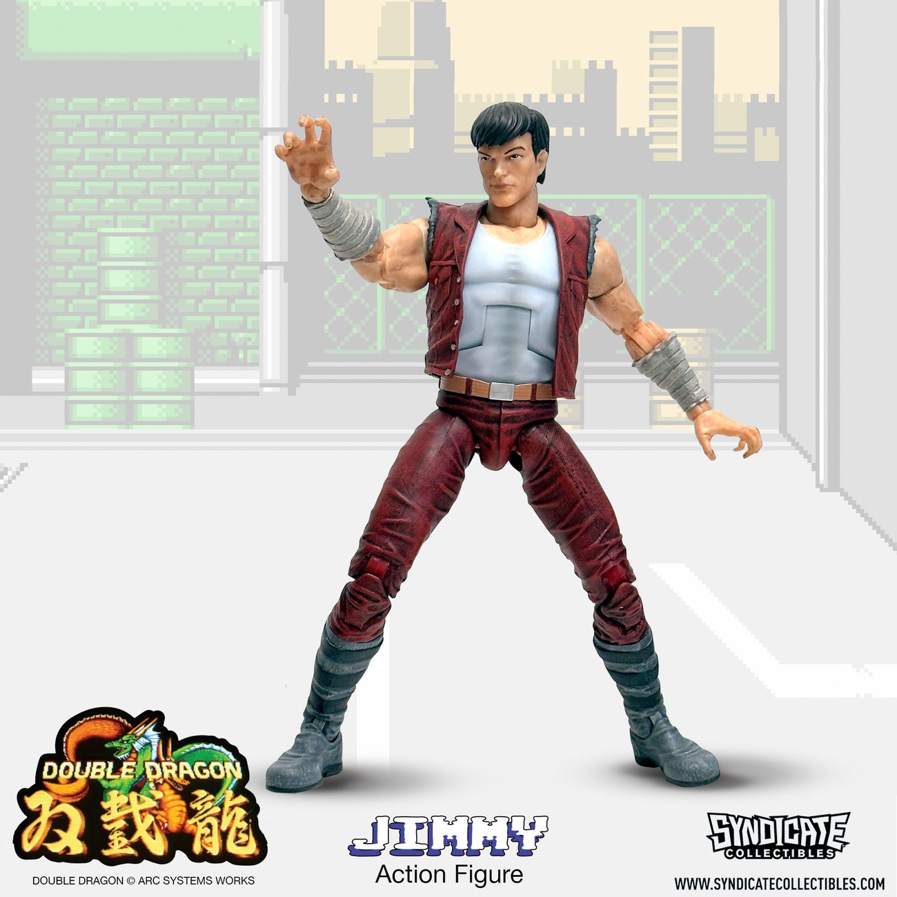 Double Dragon Figura de Acción Deluxe 1/12 Jimmy 18 cm