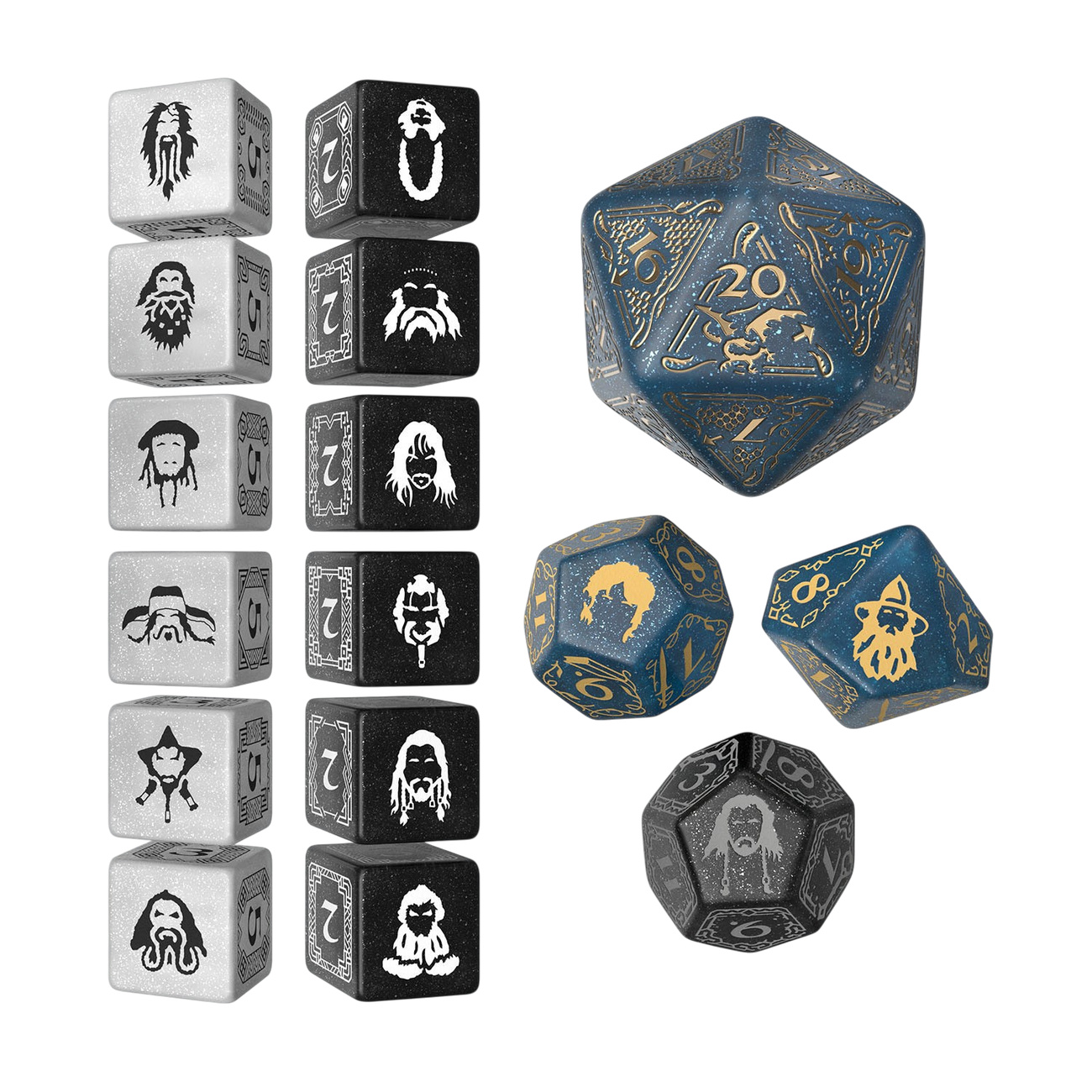 The Hobbit - Aether Vale TCG Dice Set 16 pcs