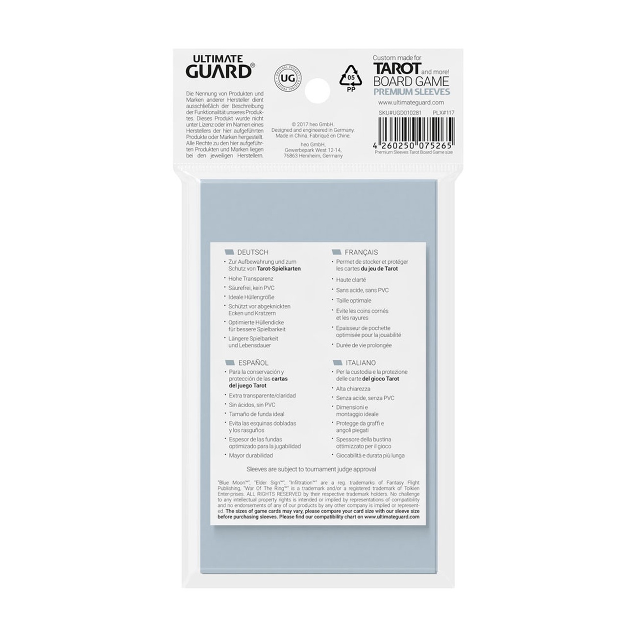 Ultimate Guard Board Game Sleeves (50) - Tarot