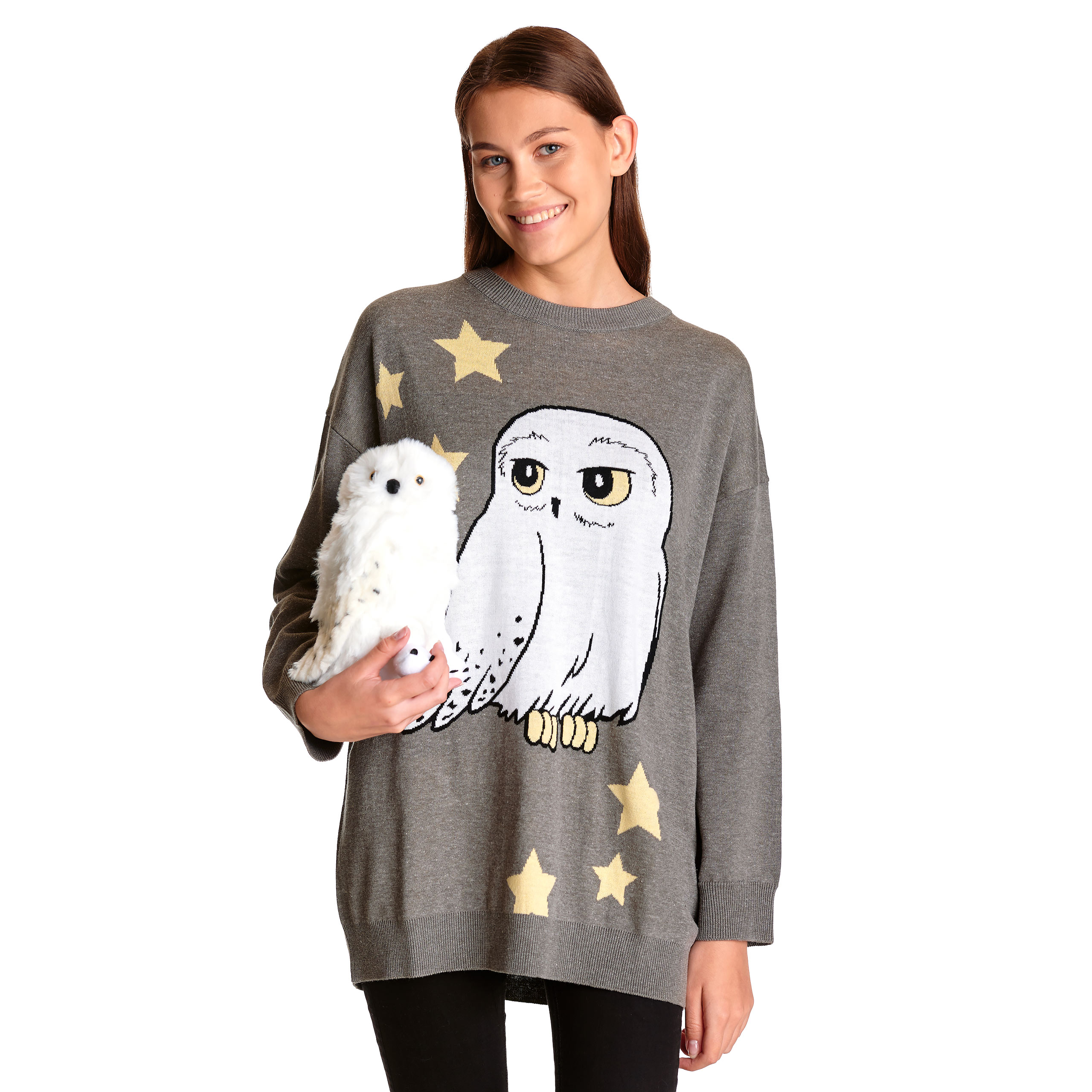 Harry Potter - Hedwig Oversize Sweater gray