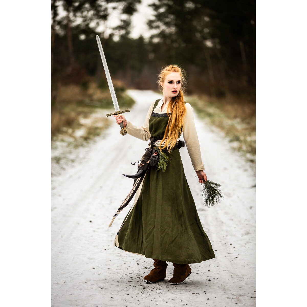 Medieval Viking Overdress Alena green