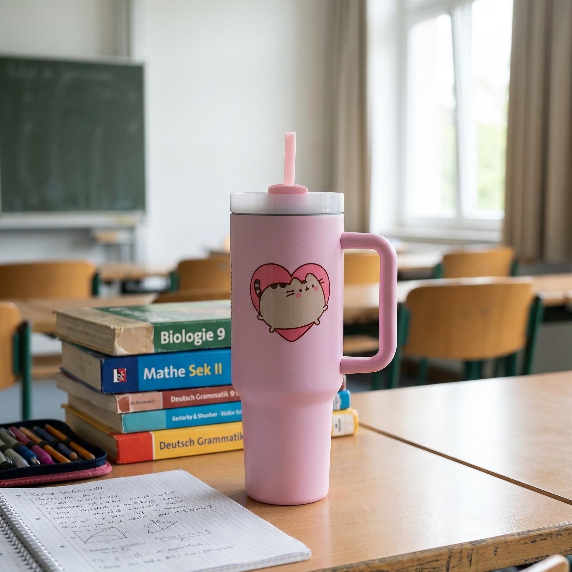Pusheen - Yum To Go vaso con pajita