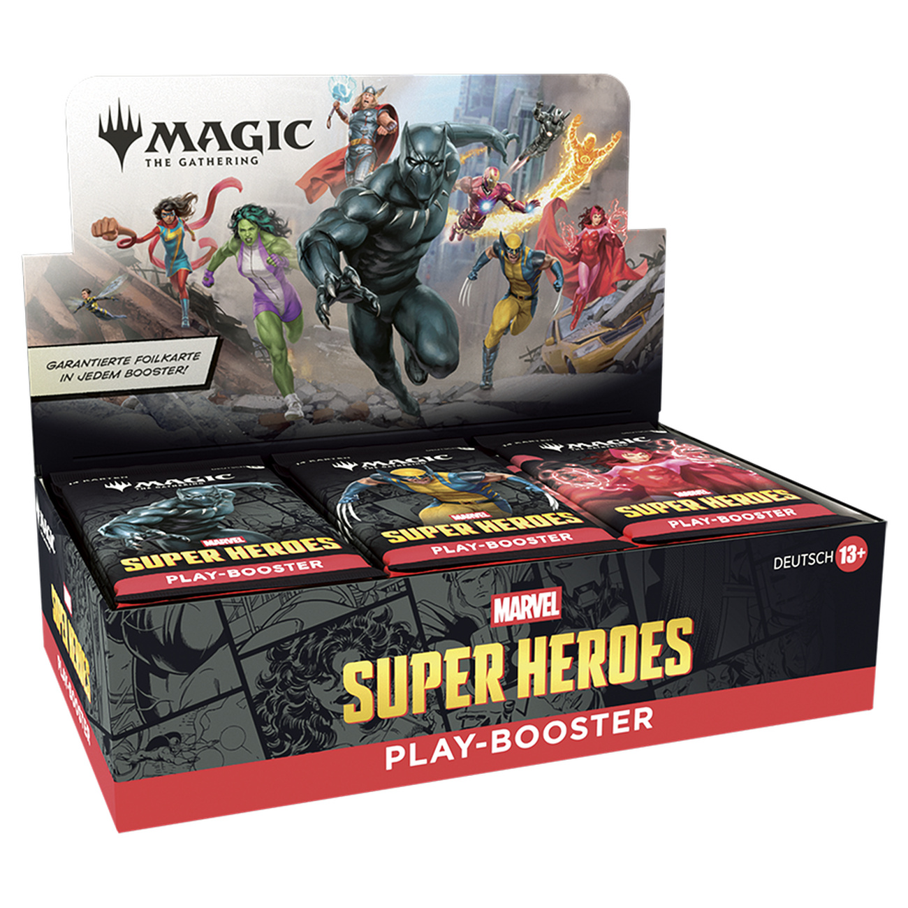 Marvel Super Heroes Play Booster wersja niemiecka – display Magic: The Gathering