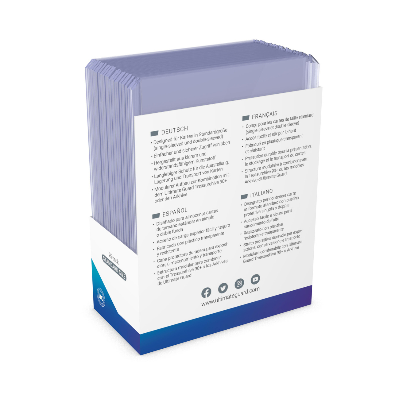 Ultimate Guard Card Covers Toploading 35 pt Transparent 25er-Pack
