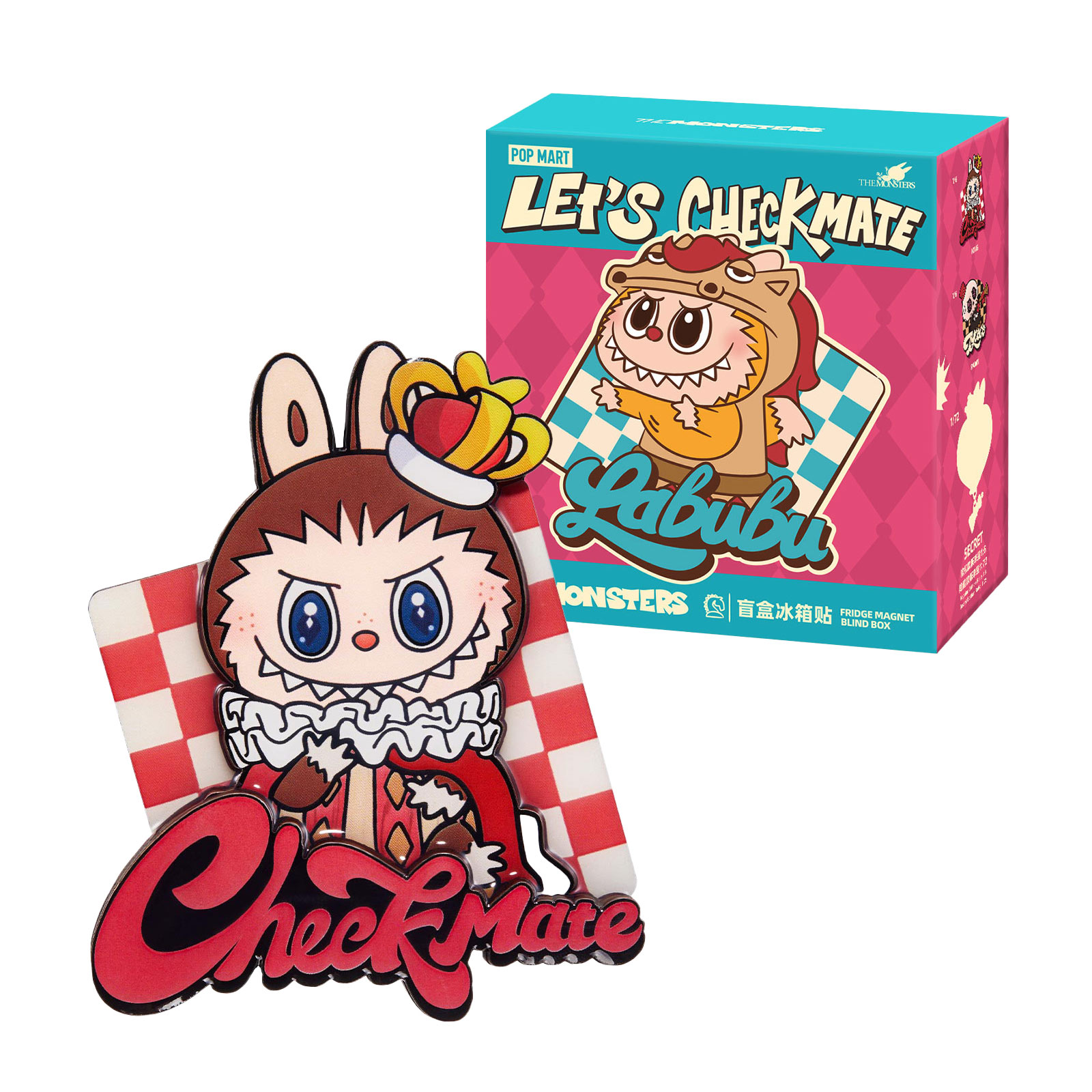 Labubu - The Monsters Let's Checkmate Series POP MART Mystery Magnet