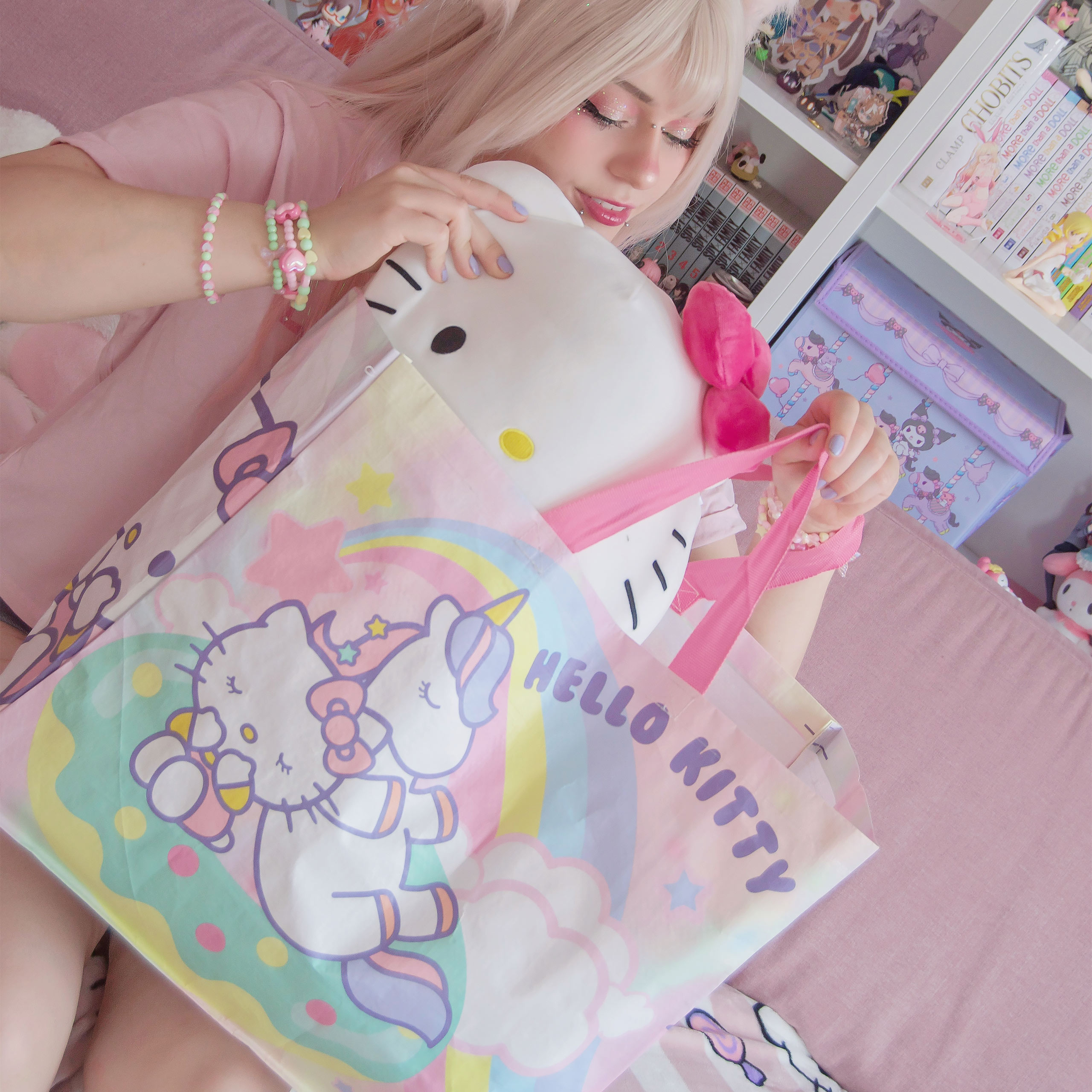 Hello Kitty - Sac Shopper Licorne