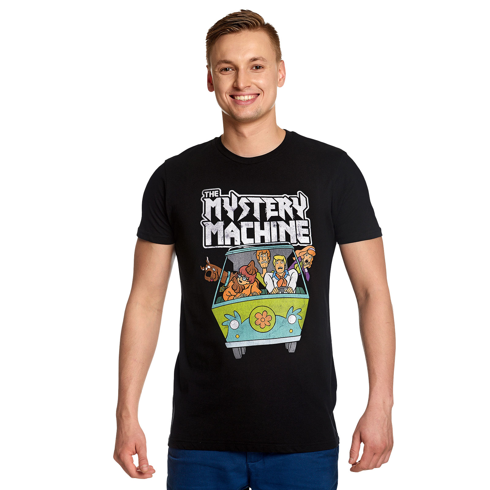Scooby-Doo - Mystery Machine Vintage T-Shirt schwarz