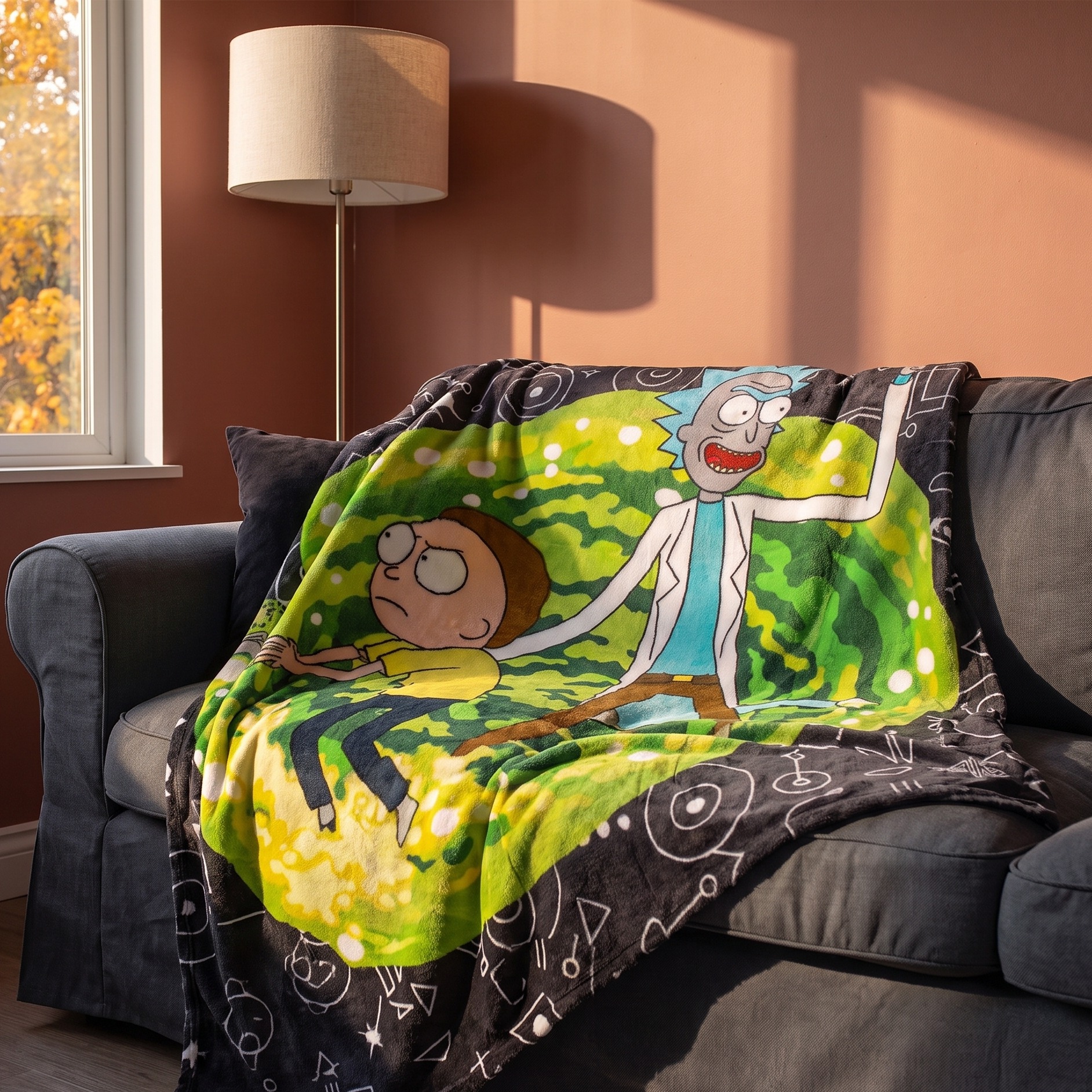 Rick and Morty - Coperta in Pile Portal