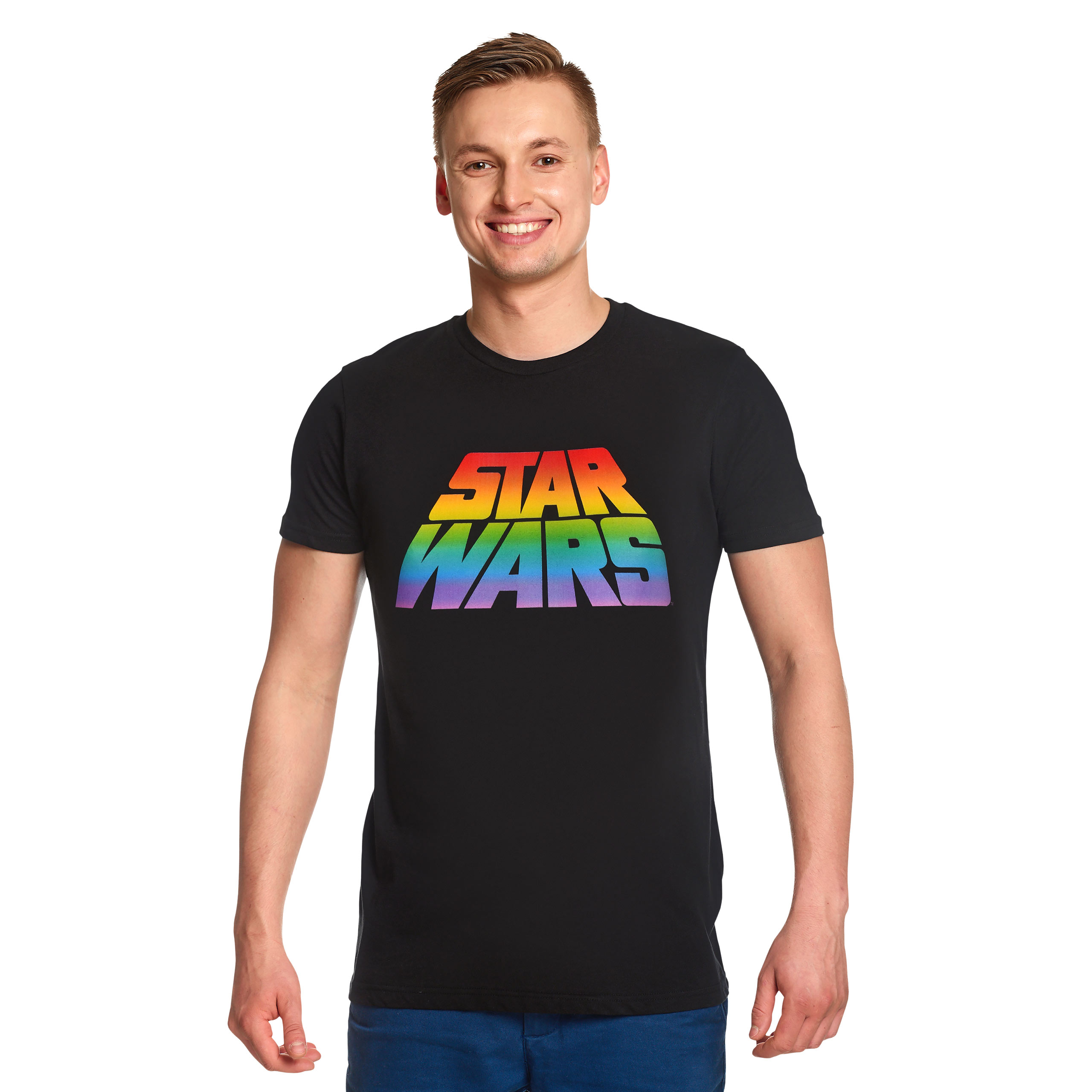 Star Wars - Pride Logo T-Shirt schwarz
