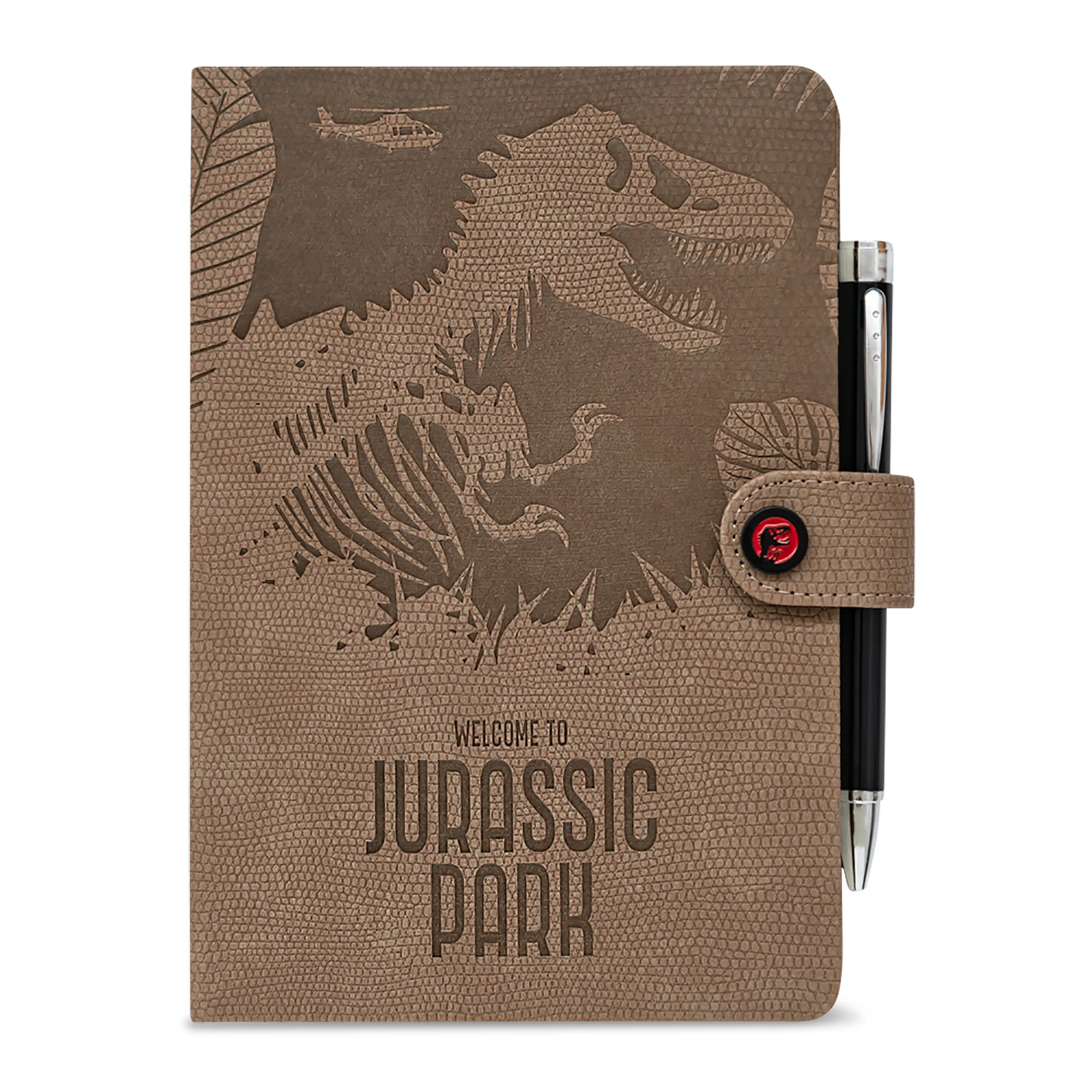 Jurassic Park - Welcome Notizbuch A5 mit Kugelschreiber