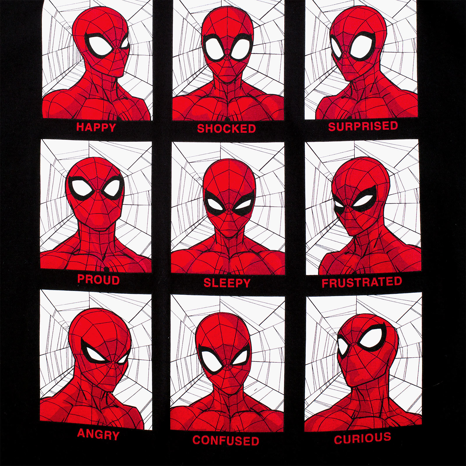 Spider-Man - Emotions T-Shirt schwarz