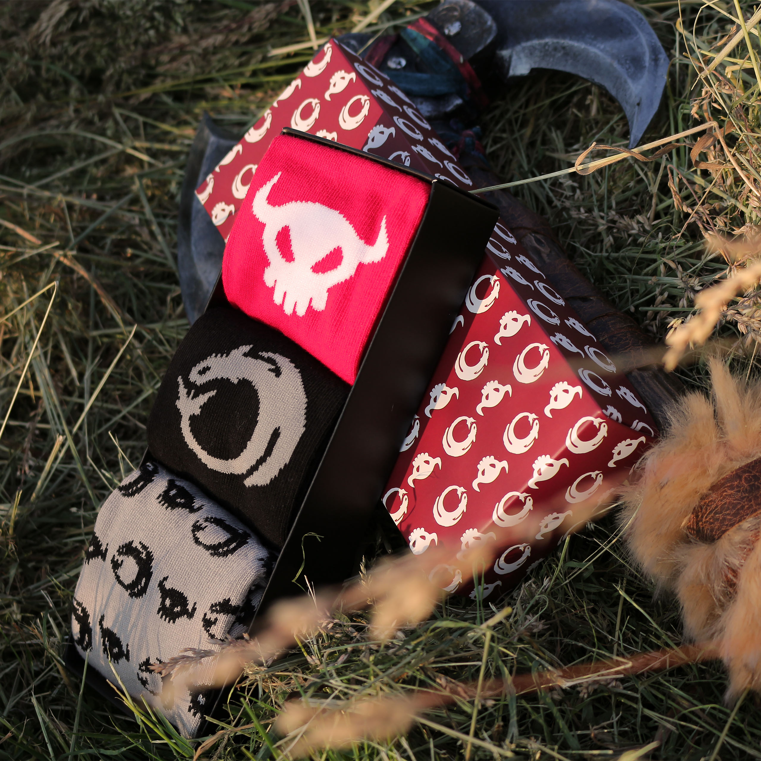 Dragons - Symboles Chaussettes Lot de 3