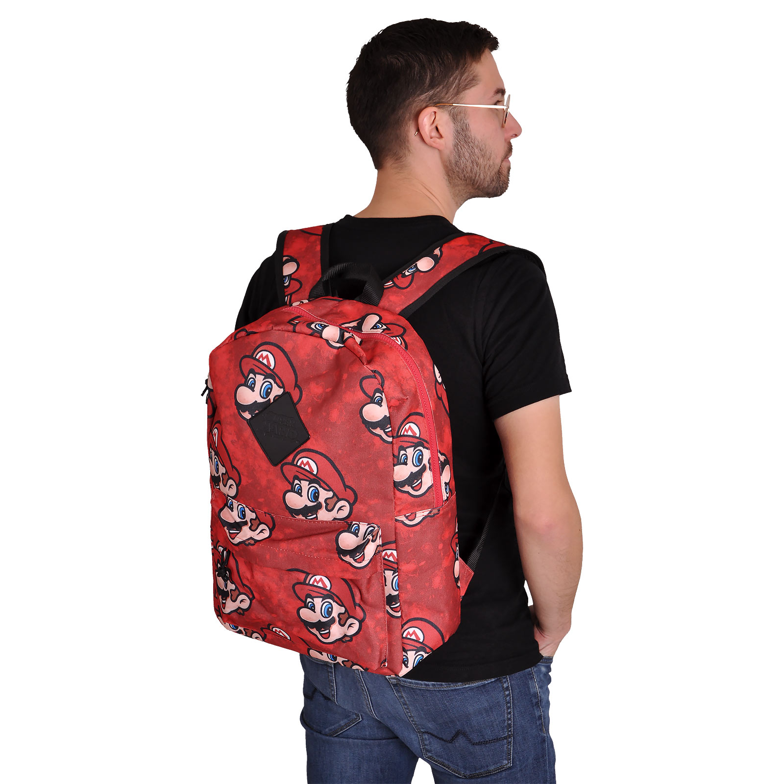 Super Mario - Faces Backpack Red