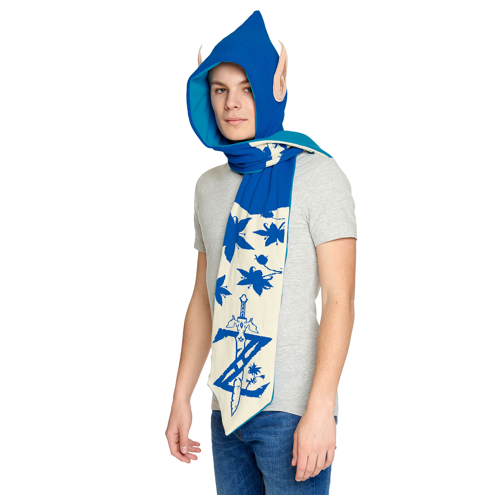Zelda - Breath of the Wild Scarf with Hood and Ears