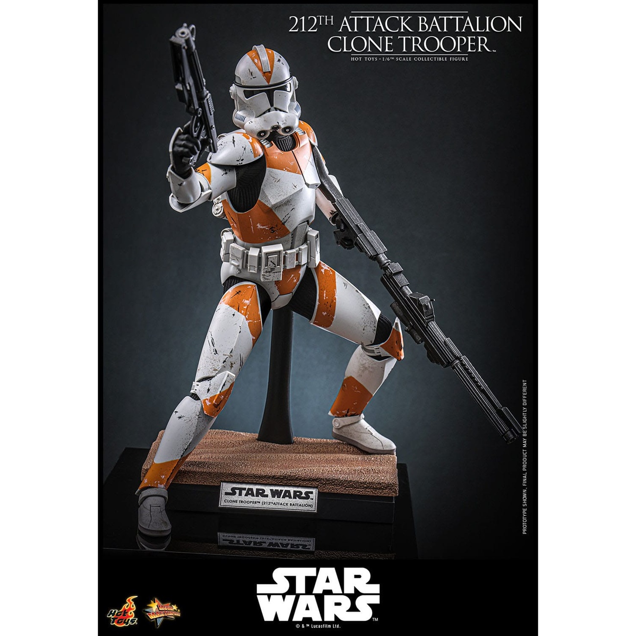 Star Wars: The Clone Wars – Action figure Clone Trooper del 212th Attack Battalion 1:6