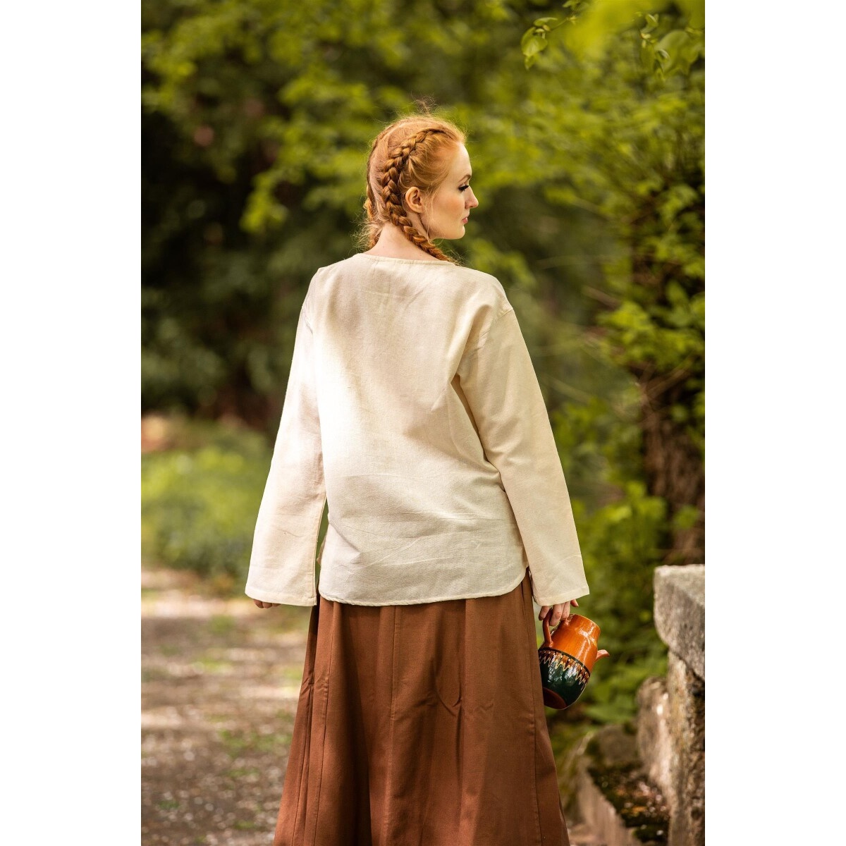 Mittelalter Bluse Tilda beige