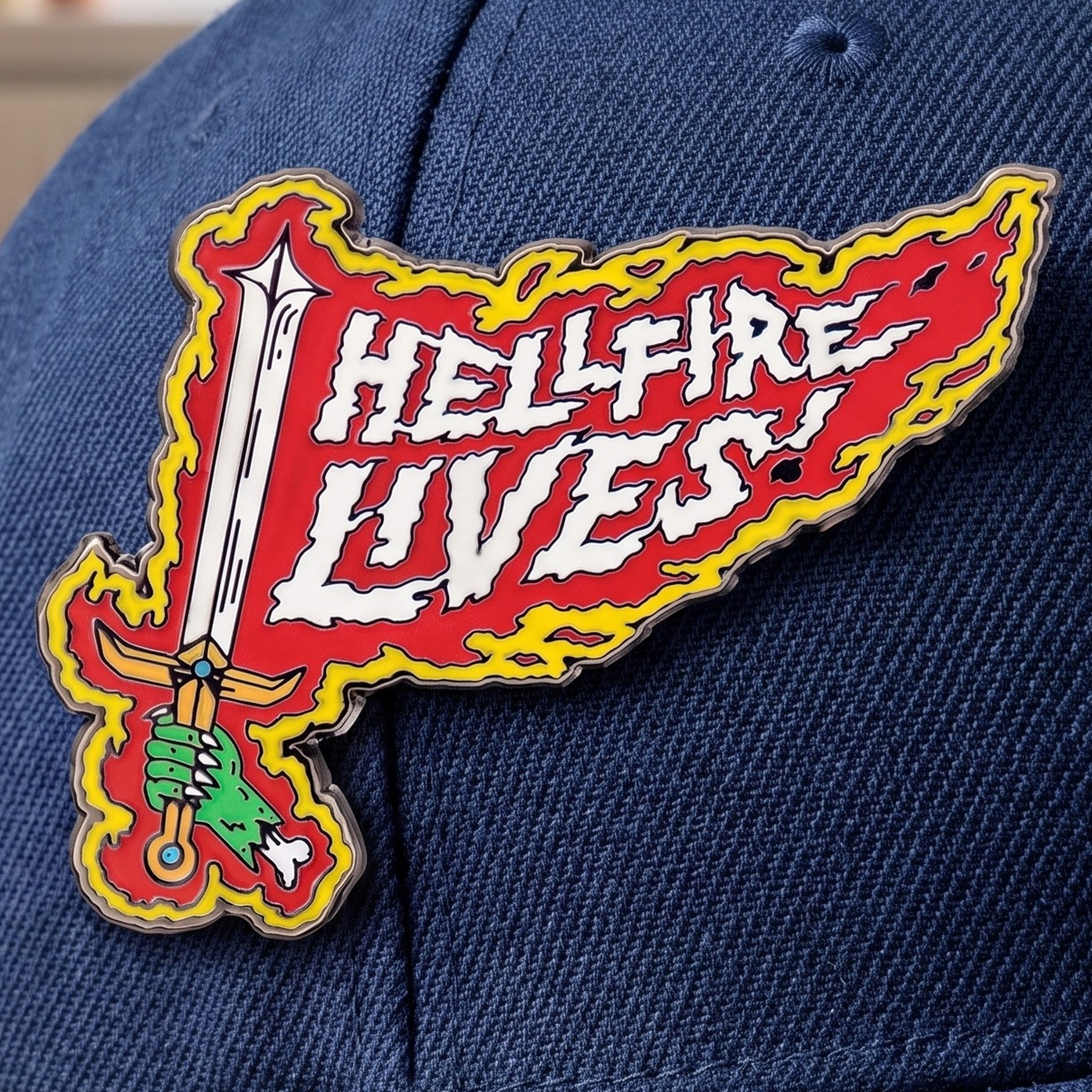 Stranger Things Przypinka Hellfire Lives Edycja Limitowana
