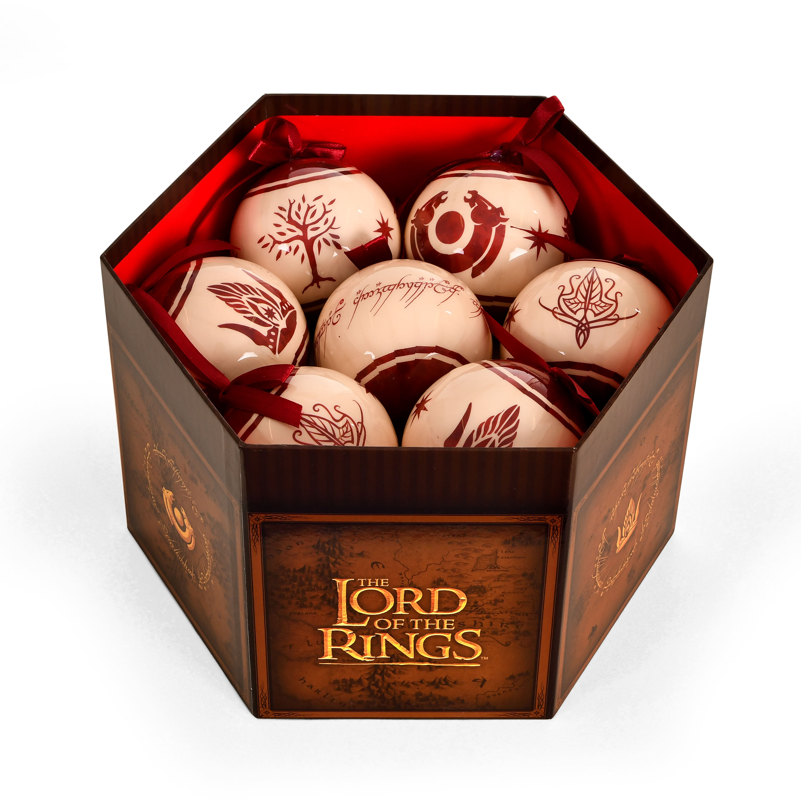Lord of the Rings - Middle Earth Symbols Christmas Tree Balls 14pcs