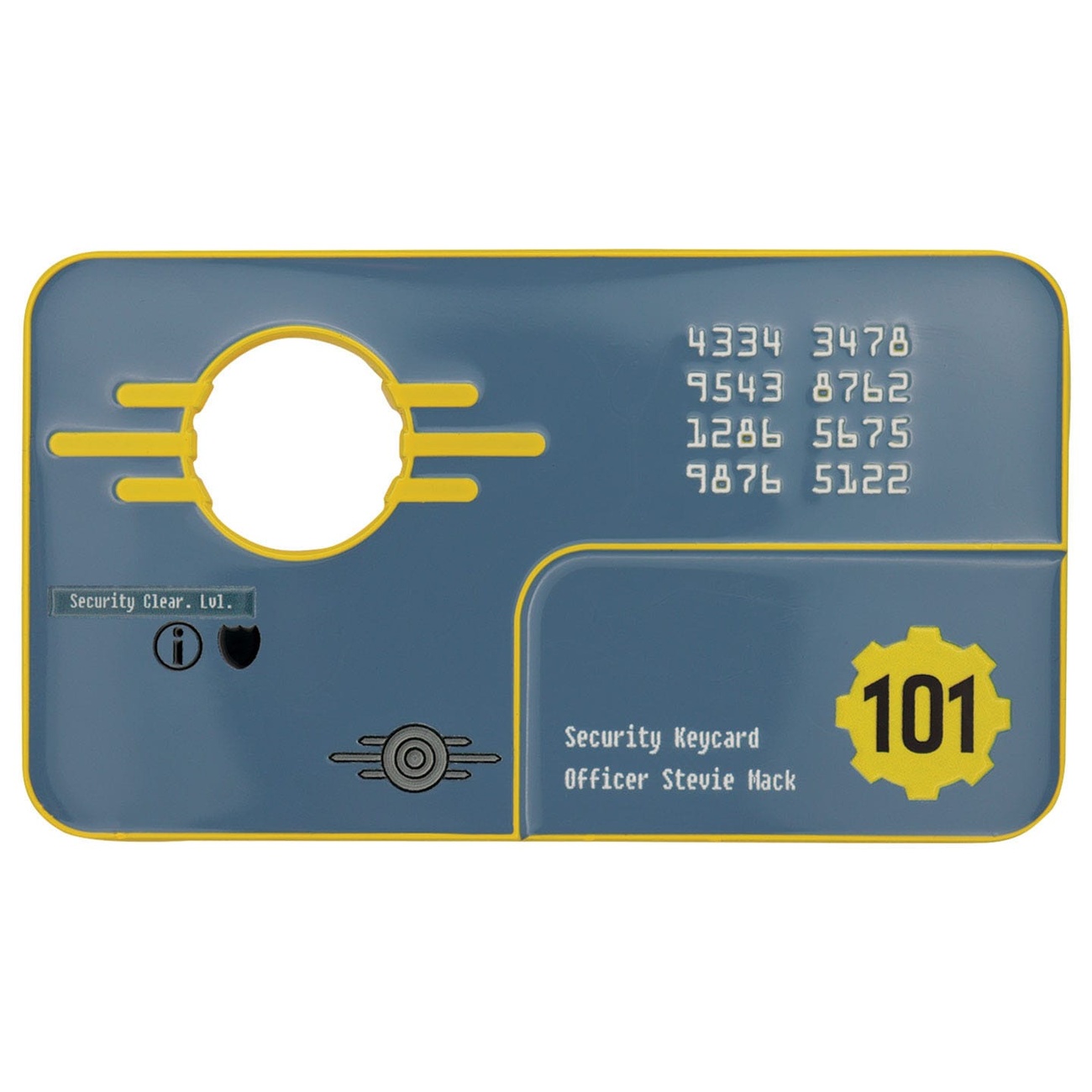 Fallout 3 Réplica Tarjeta de Seguridad Vault 101 Edición Limitada