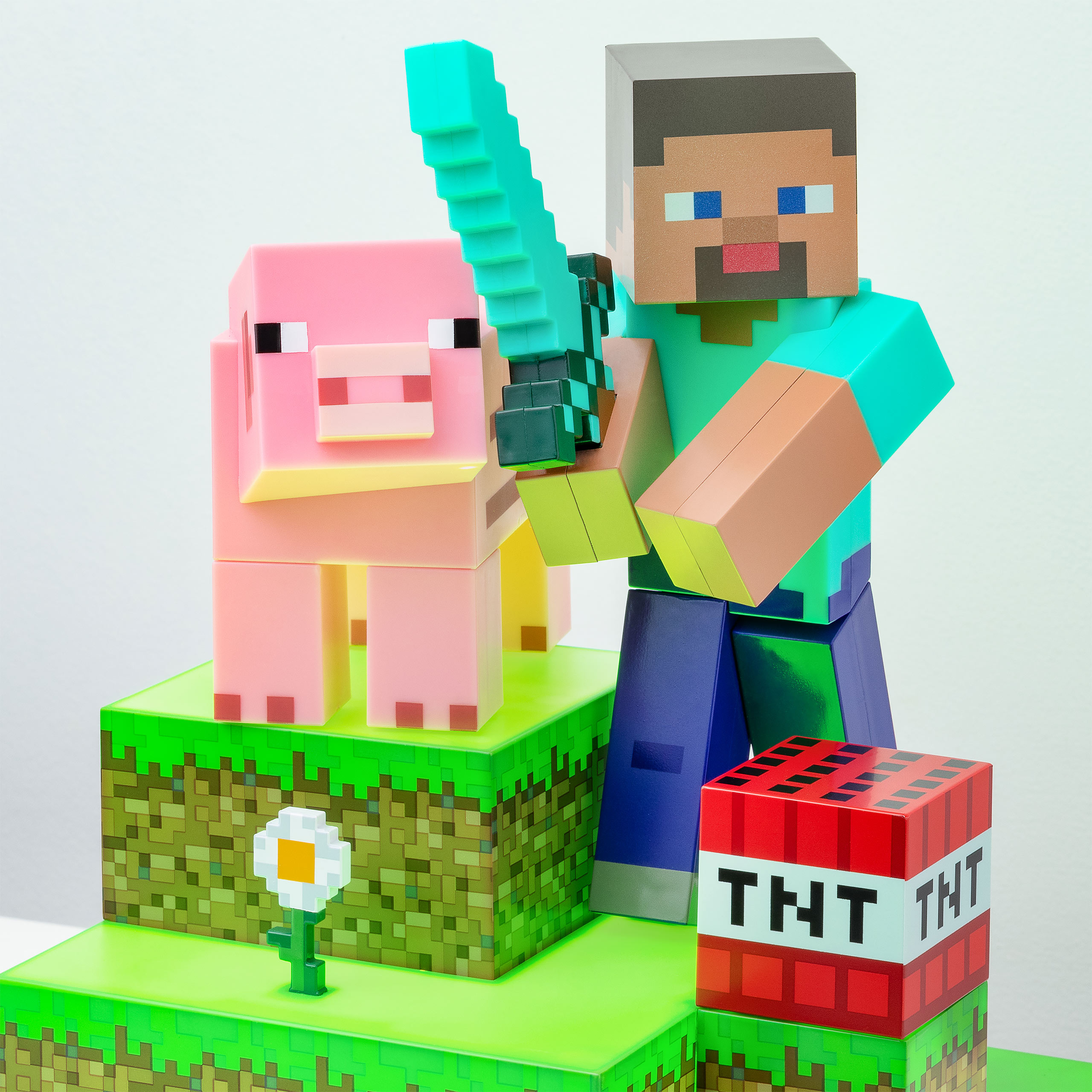 Minecraft - Steve Diorama Tischlampe