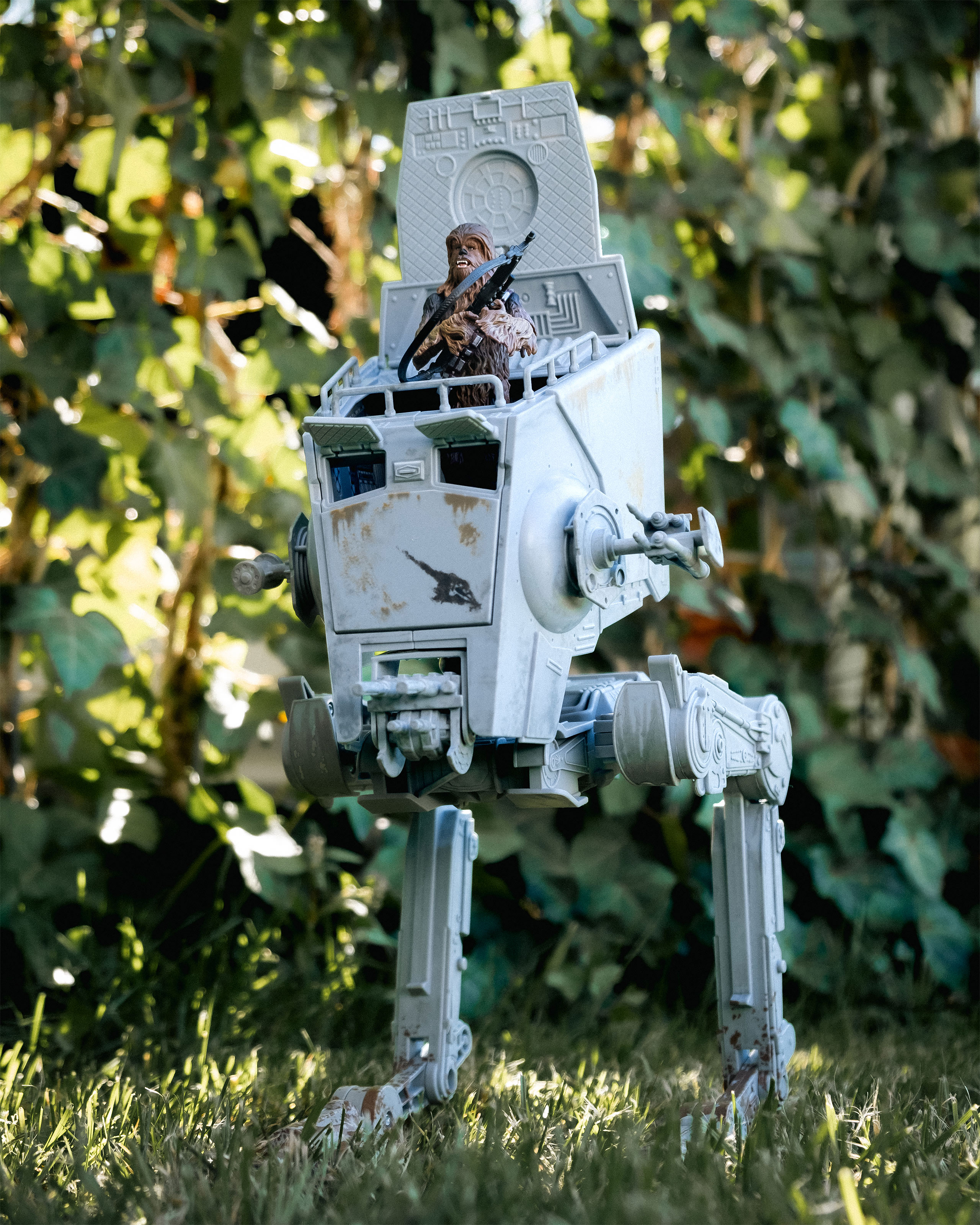 Star Wars - AT-ST avec Chewbacca Figurine d'Action de la Collection Vintage