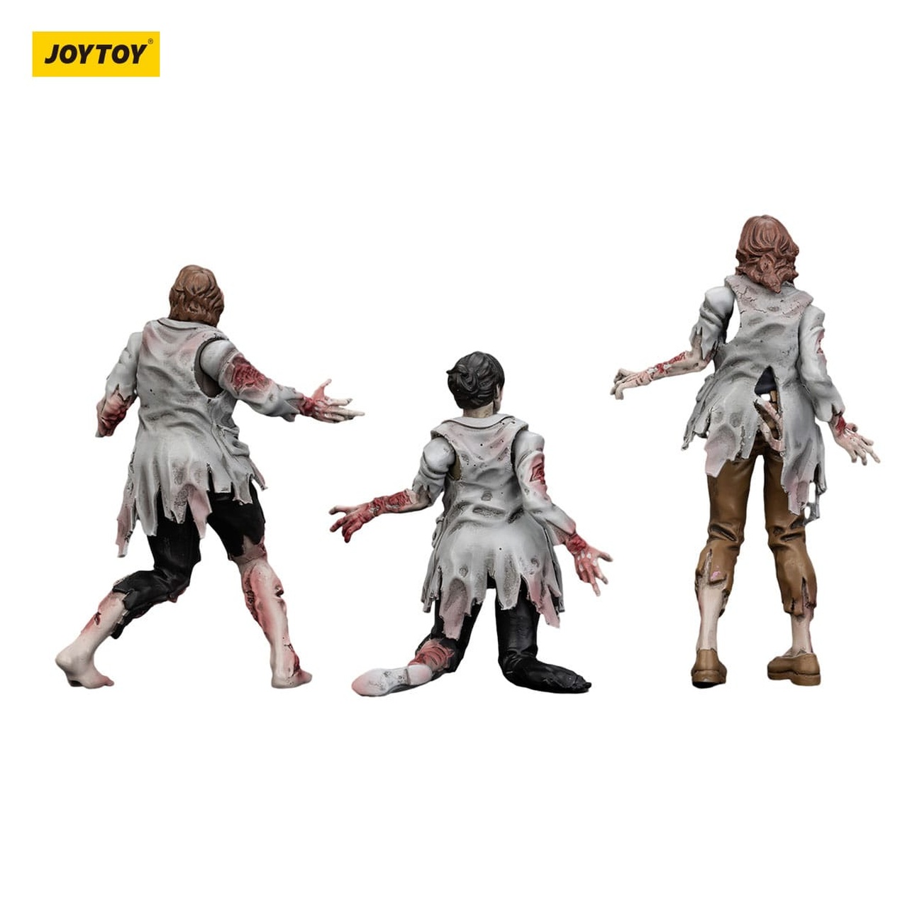 Zombie Dark Source Actionfigurer 3-pack Scientists (Female) 8 cm