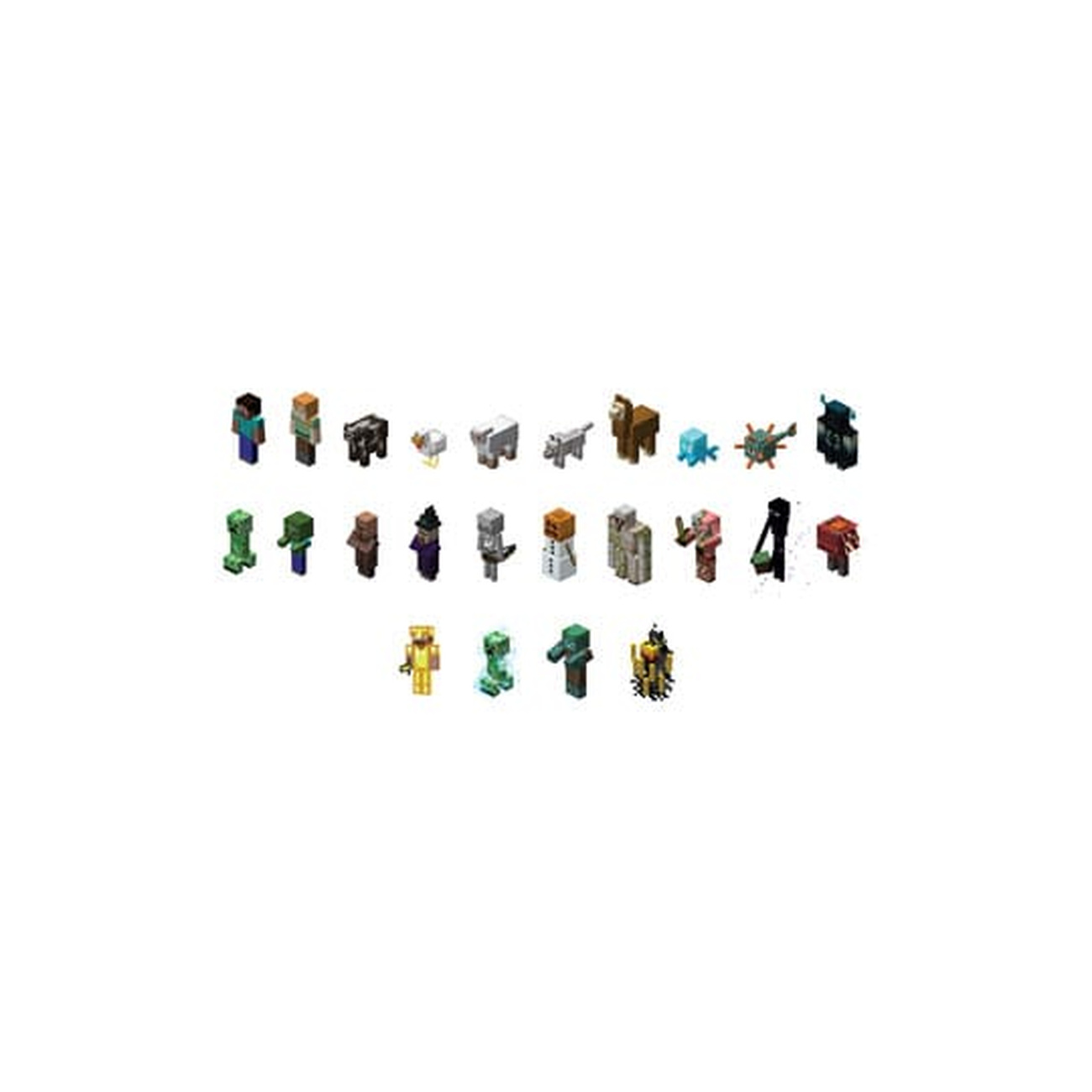 Minecraft 3D Toppeez 6 cm assortimento (24)