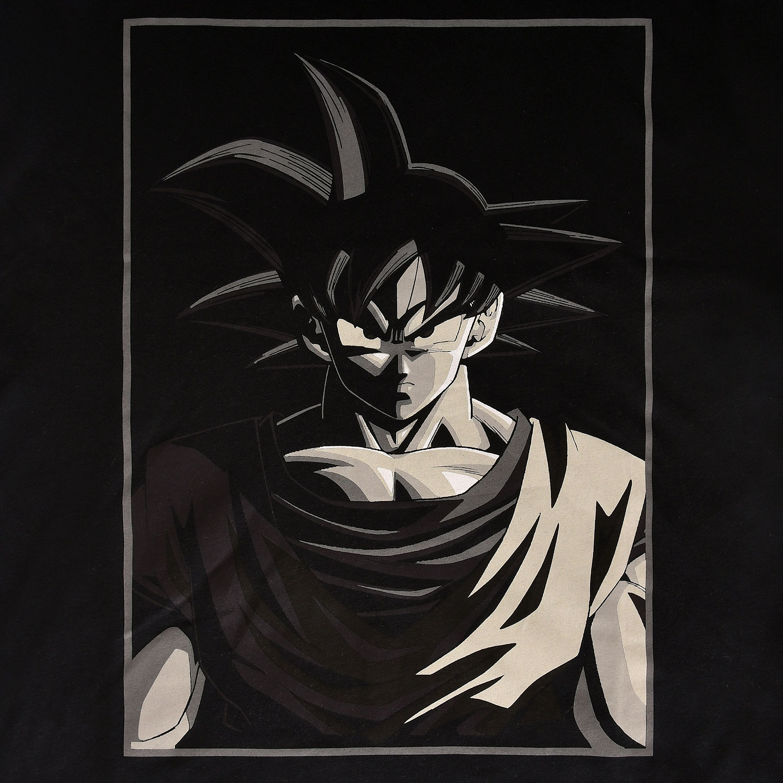 Dragon Ball - Goku Manga Face T-shirt zwart