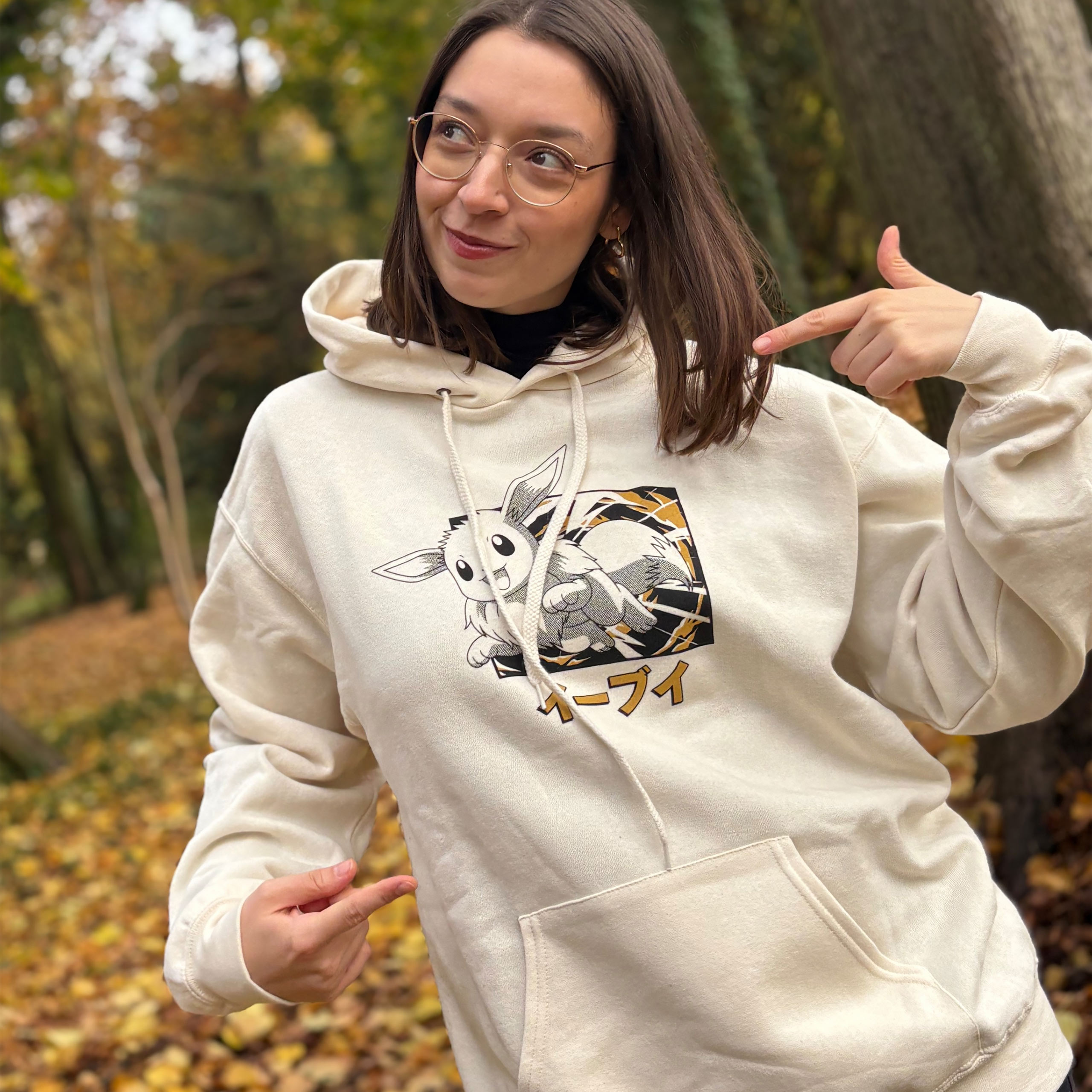 Pokémon - Eevee Evolution Katakana Hoodie