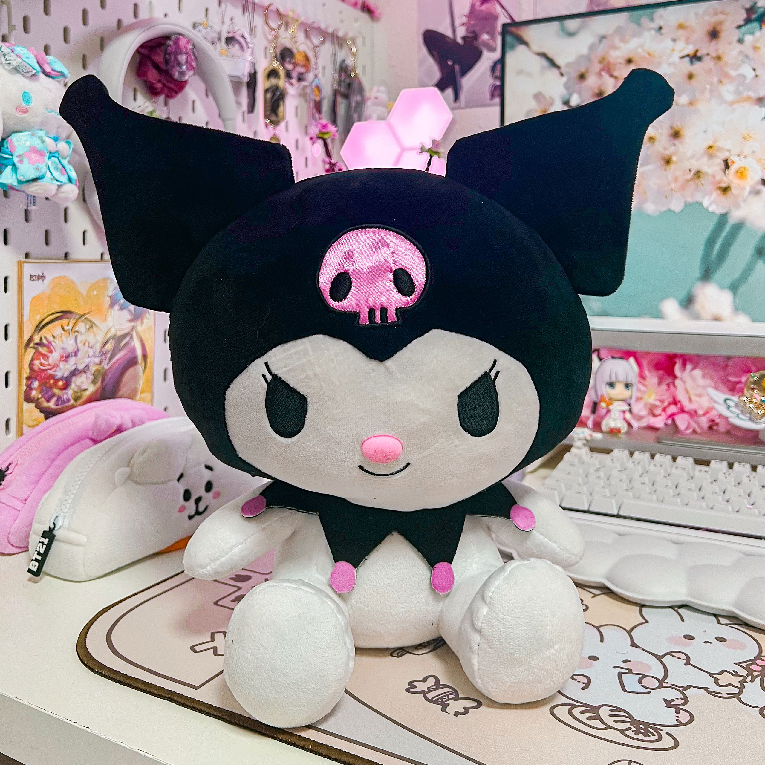 Sanrio Hello Kitty Kuromi Pl sch Figur Elbenwald Sanrio Hello Kitty Kuromi Pl sch Figur Elbenwald