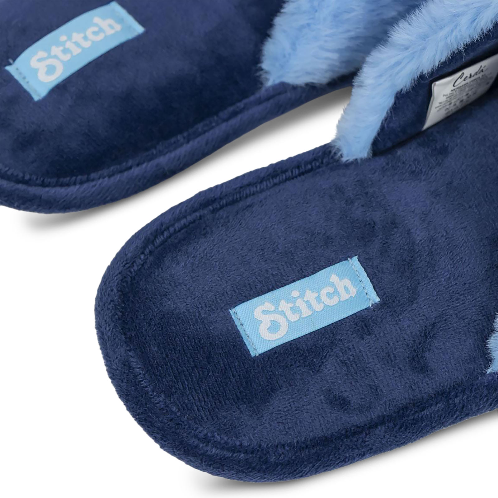 Chaussons en peluche Stitch bleu - Lilo & Stitch