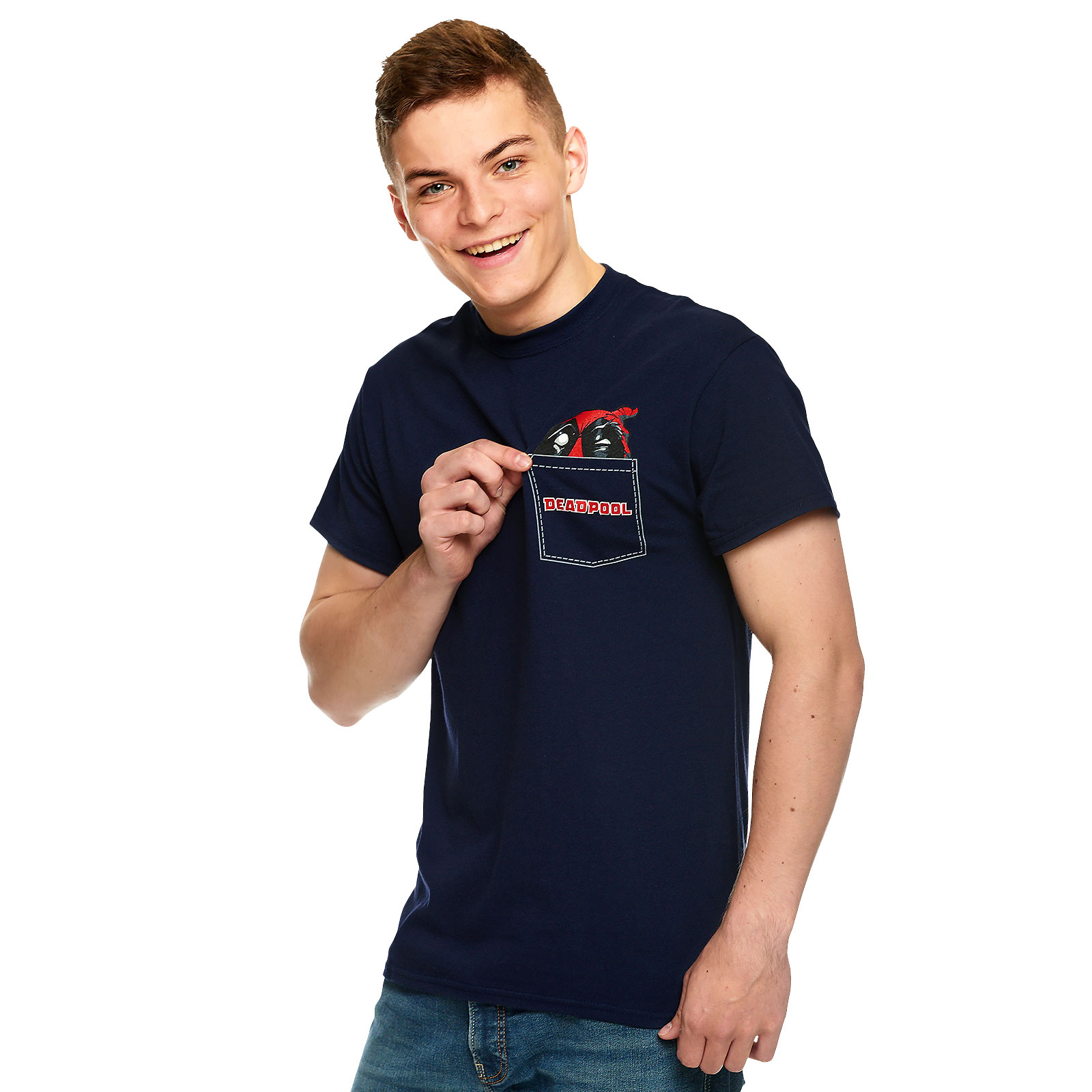 Deadpool - Pocket T-Shirt blue