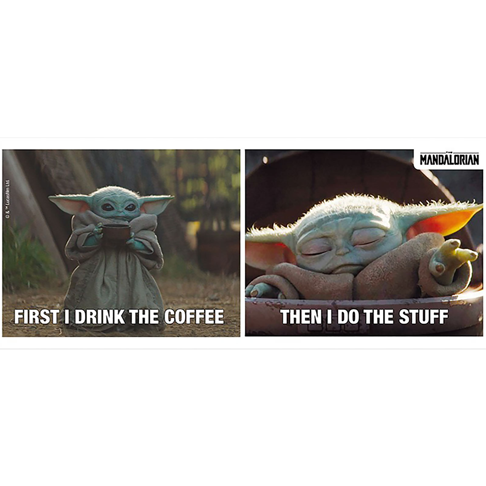 Grogu Drink Coffee & Do Stuff Mug - Star Wars The Mandalorian