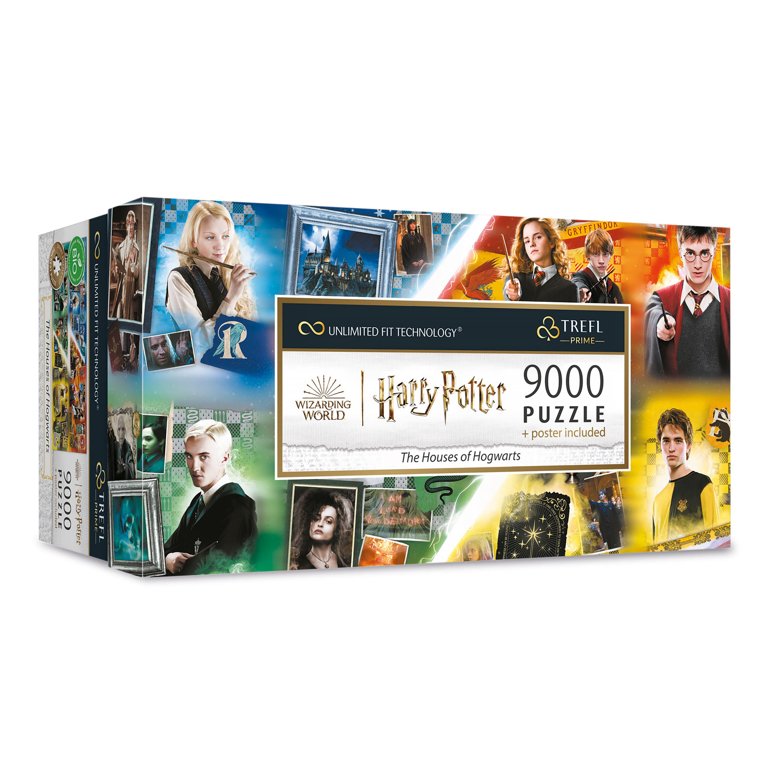 Harry Potter - Hogwarts Houses Puzzle Collection with Poster