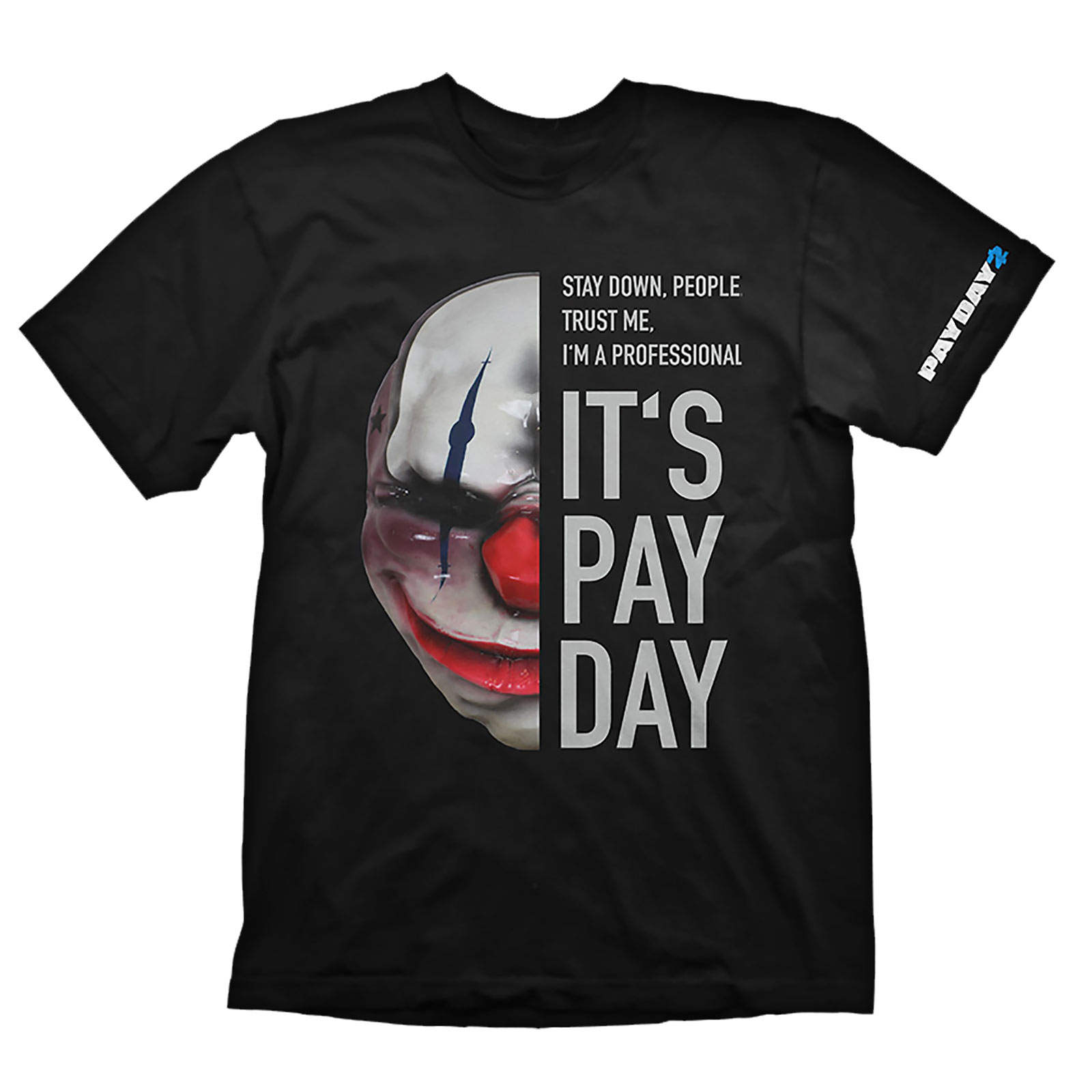 Payday 2 - Chains Masker T-Shirt zwart