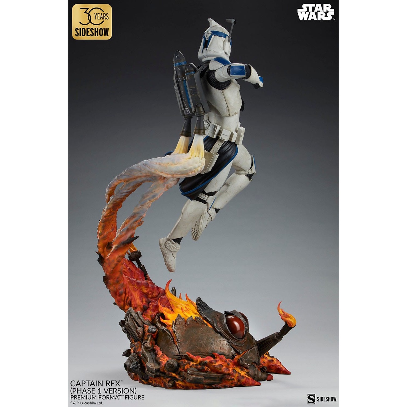 Star Wars Figura Premium Format Captain Rex (Versión Fase 1) Sideshow Exclusive 68 cm