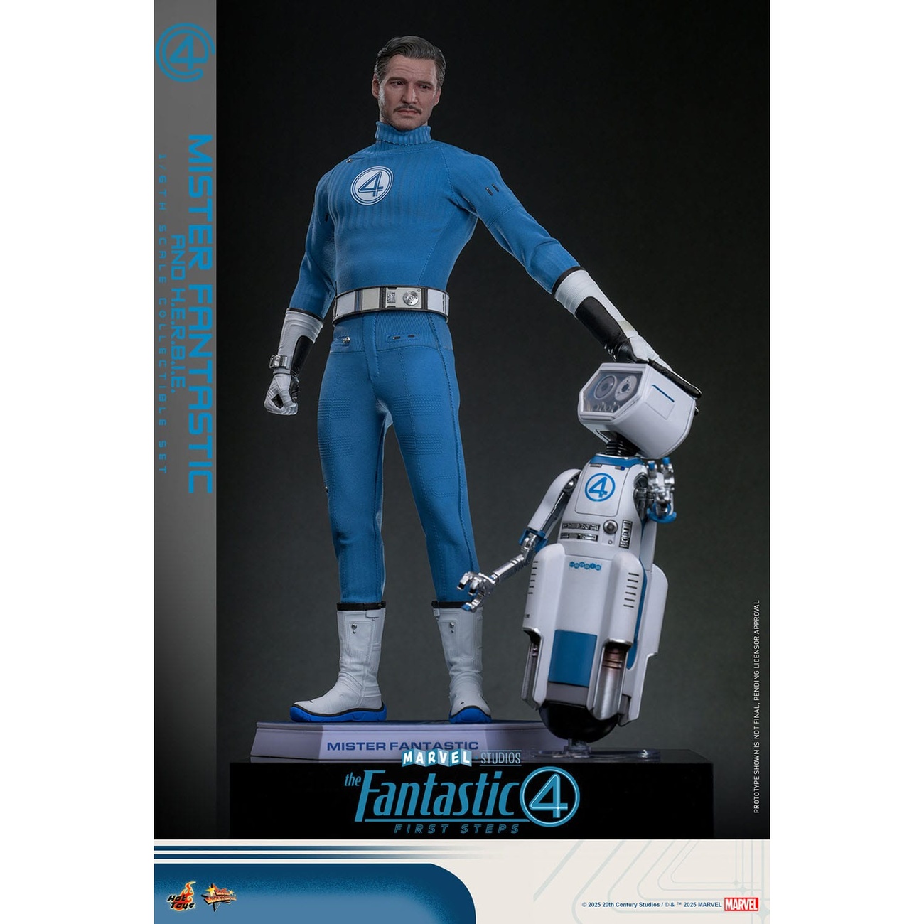 Les Quatre Fantastiques - Mister Fantastic & H.E.R.B.I.E. coffret de figurines d’action Masterpiece 1:6