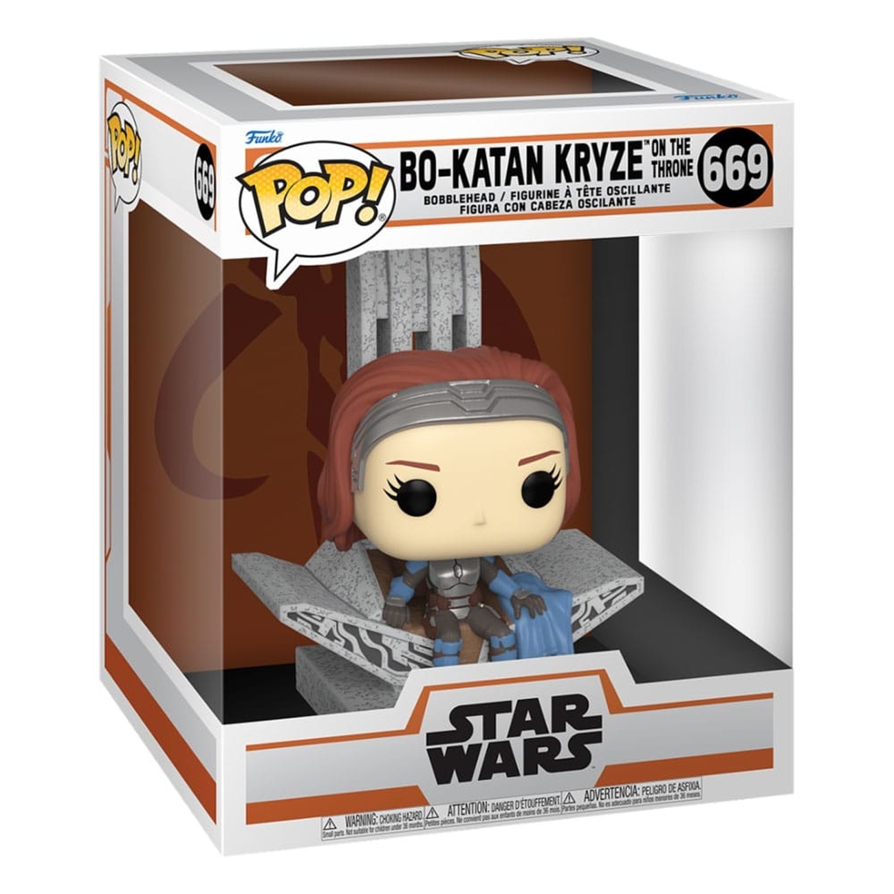 Star Wars: The Mandalorian POP! Deluxe Vinyl Figure Bo-Katan w/ Throne 9 cm