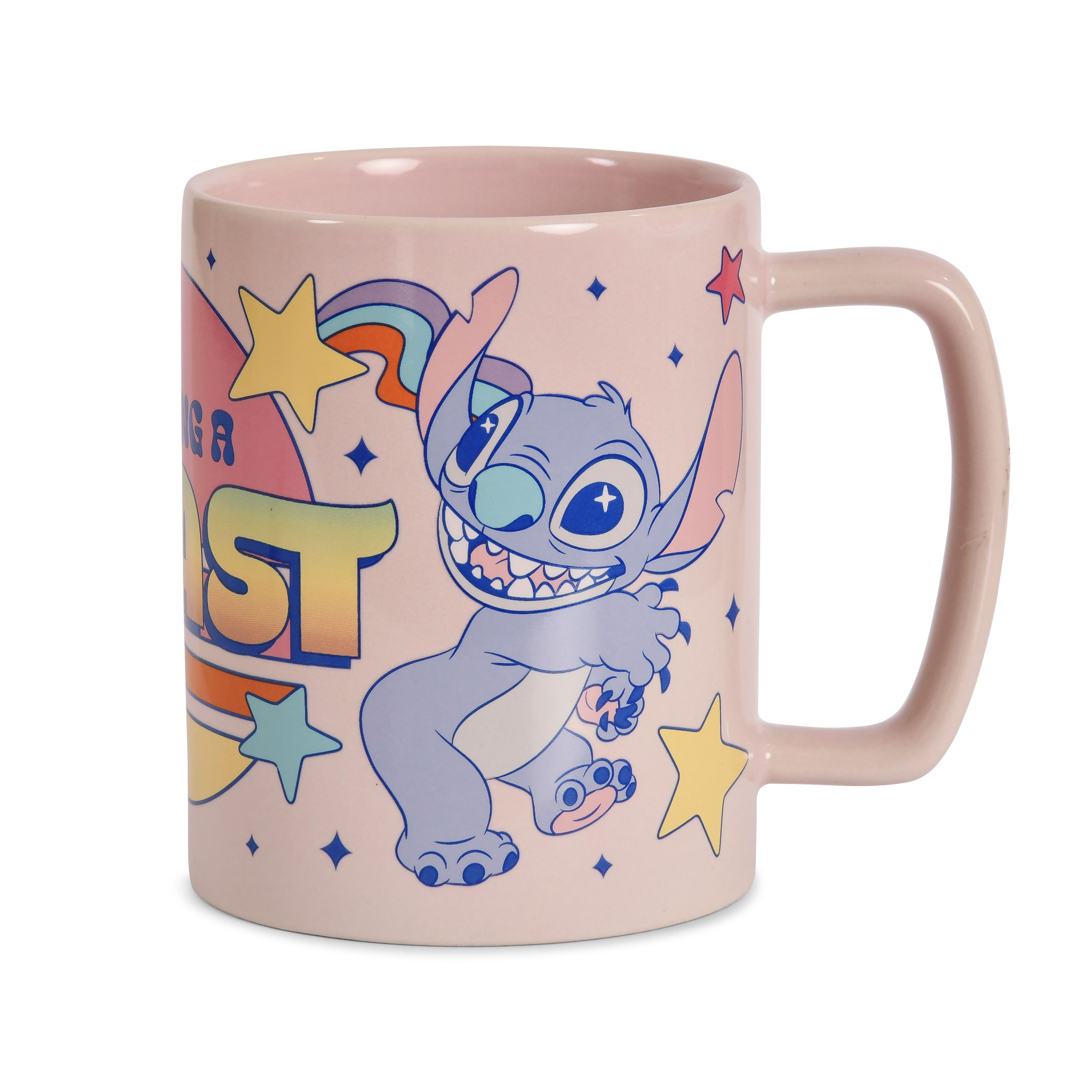 Stitch en Angel Mok met Pluchen Overtrek - Lilo & Stitch