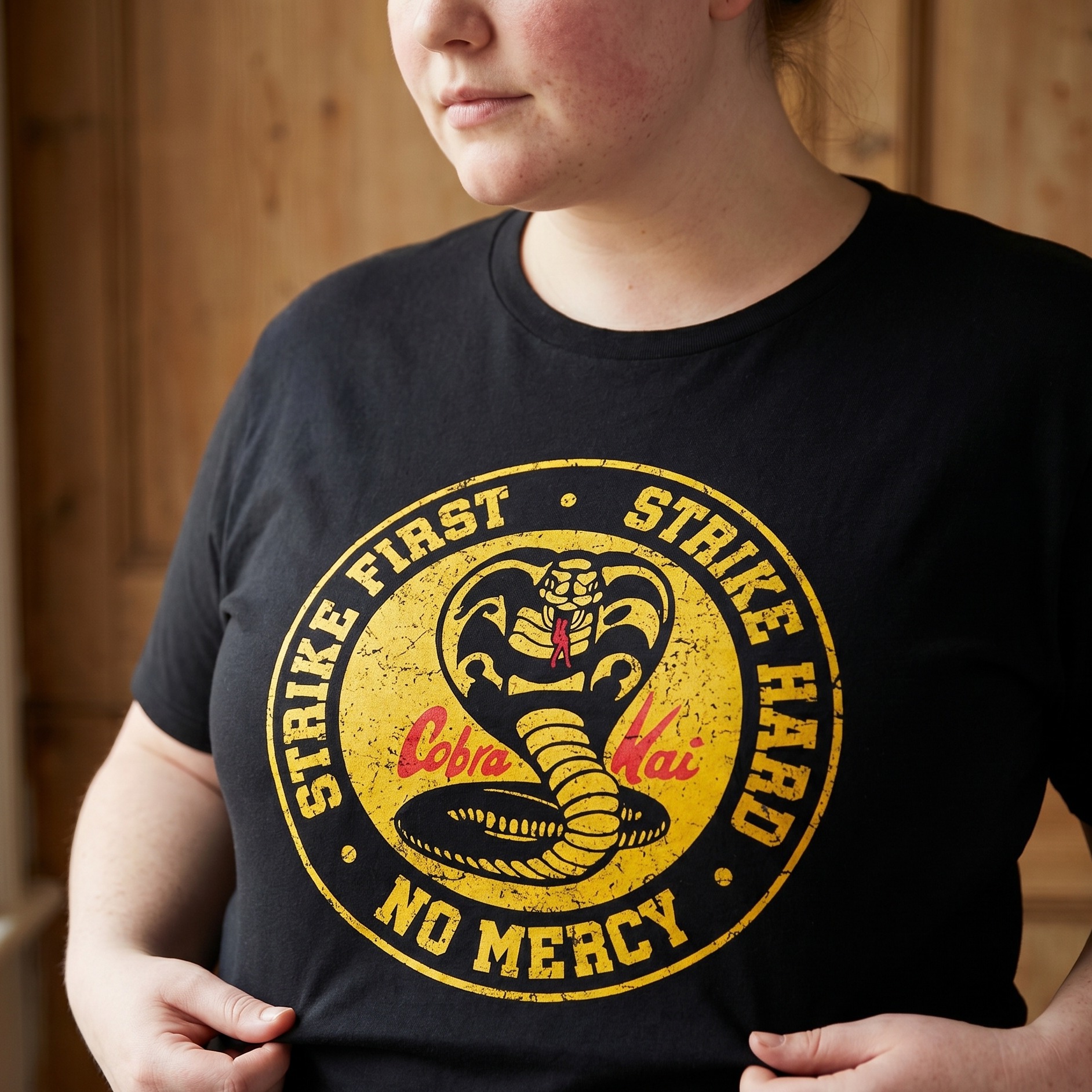 Cobra Kai Logo T-Shirt for Karate Kid Fans black