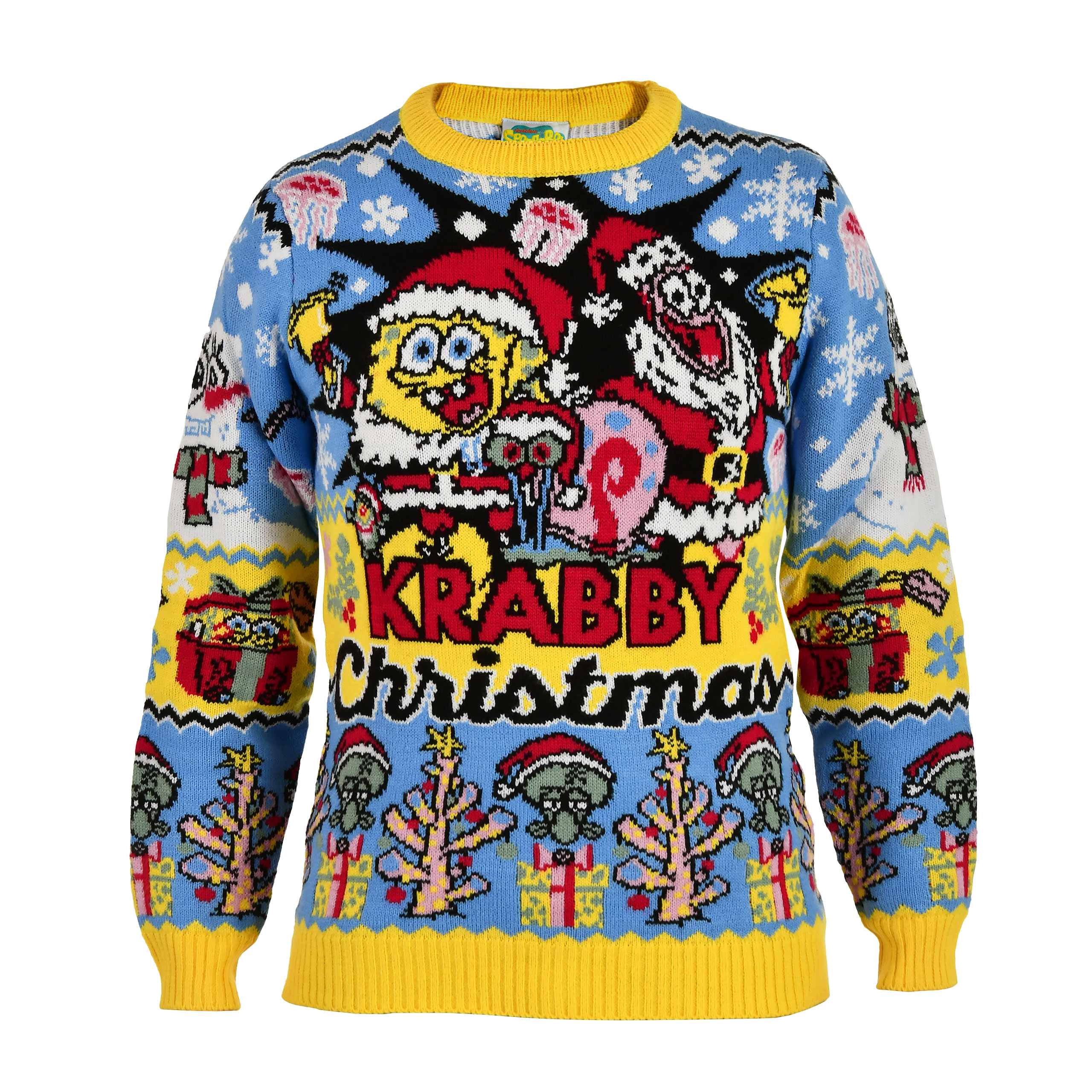 SpongeBob - Maglione di Natale a maglia Krabby