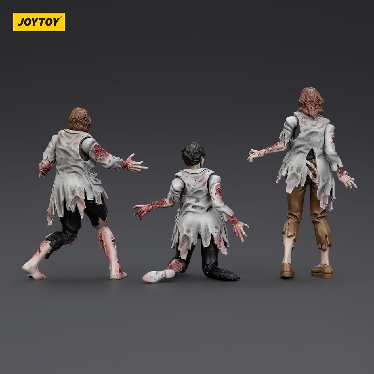 Zombie Dark Source Actionfigurer 3-pack Scientists (Female) 8 cm