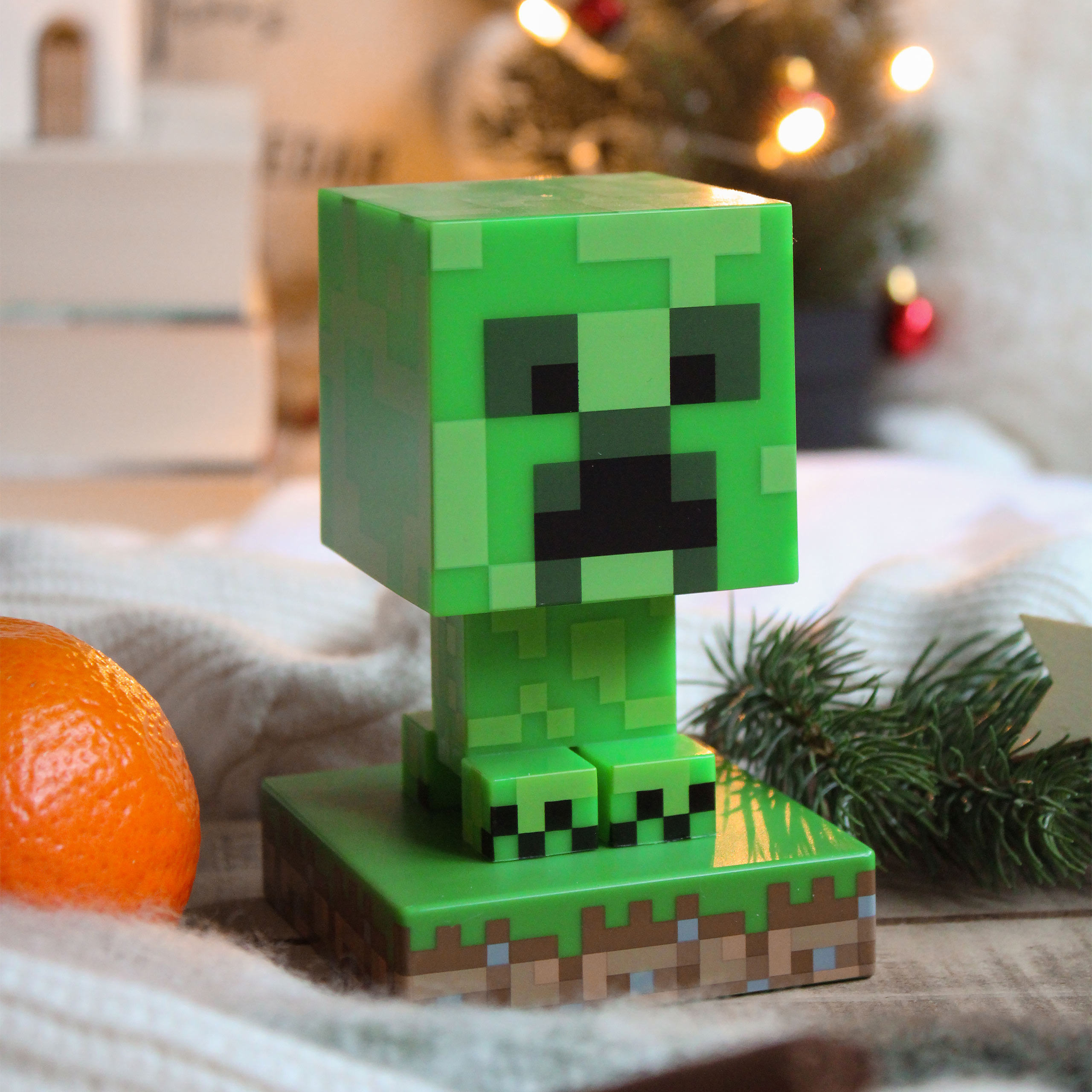 Minecraft - Creeper Icons Lampe de Table 3D