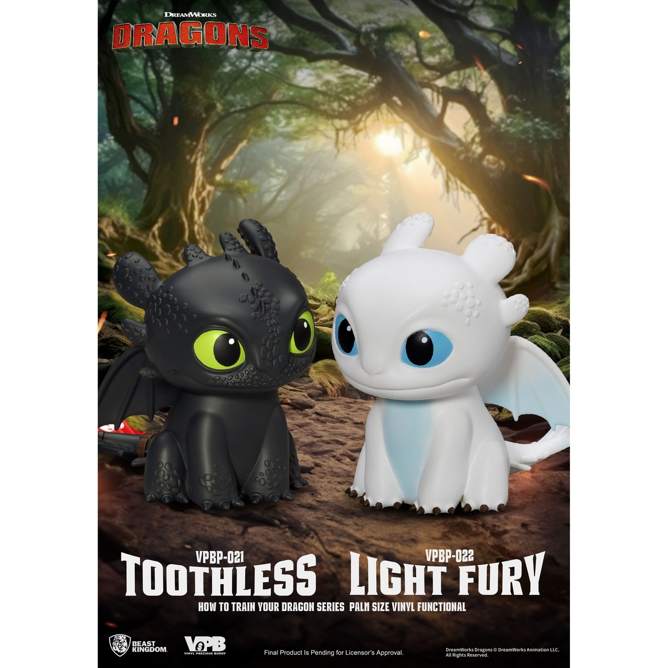 How to Train Your Dragon Piggy Vinyl Spaarpot Light Fury 12 cm