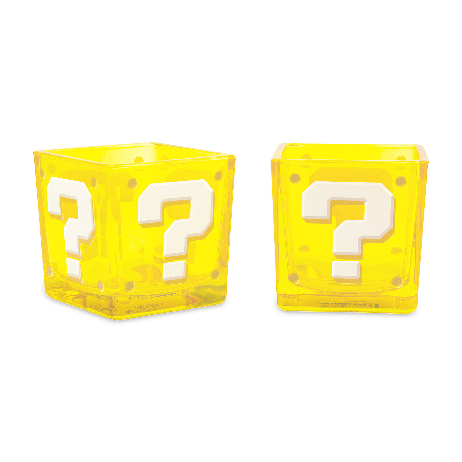 Super Mario - Question Mark Block Glass Set