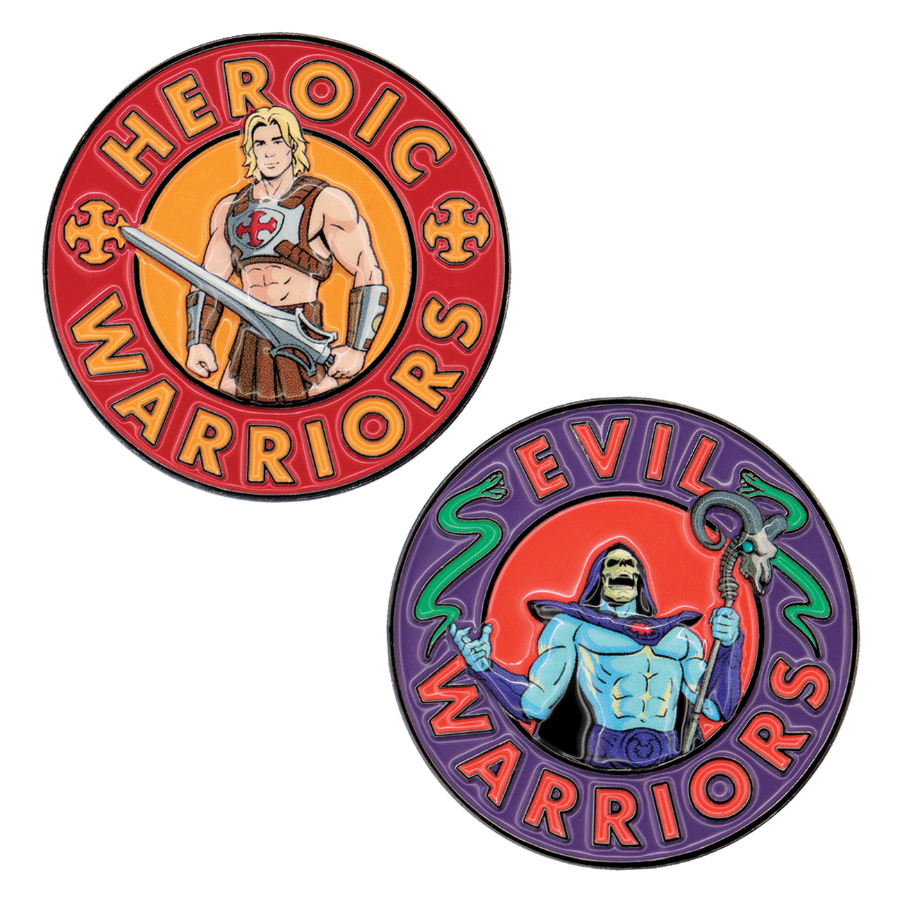 Masters of the Universe – Moneda coleccionable limitada de He-Man y Skeletor