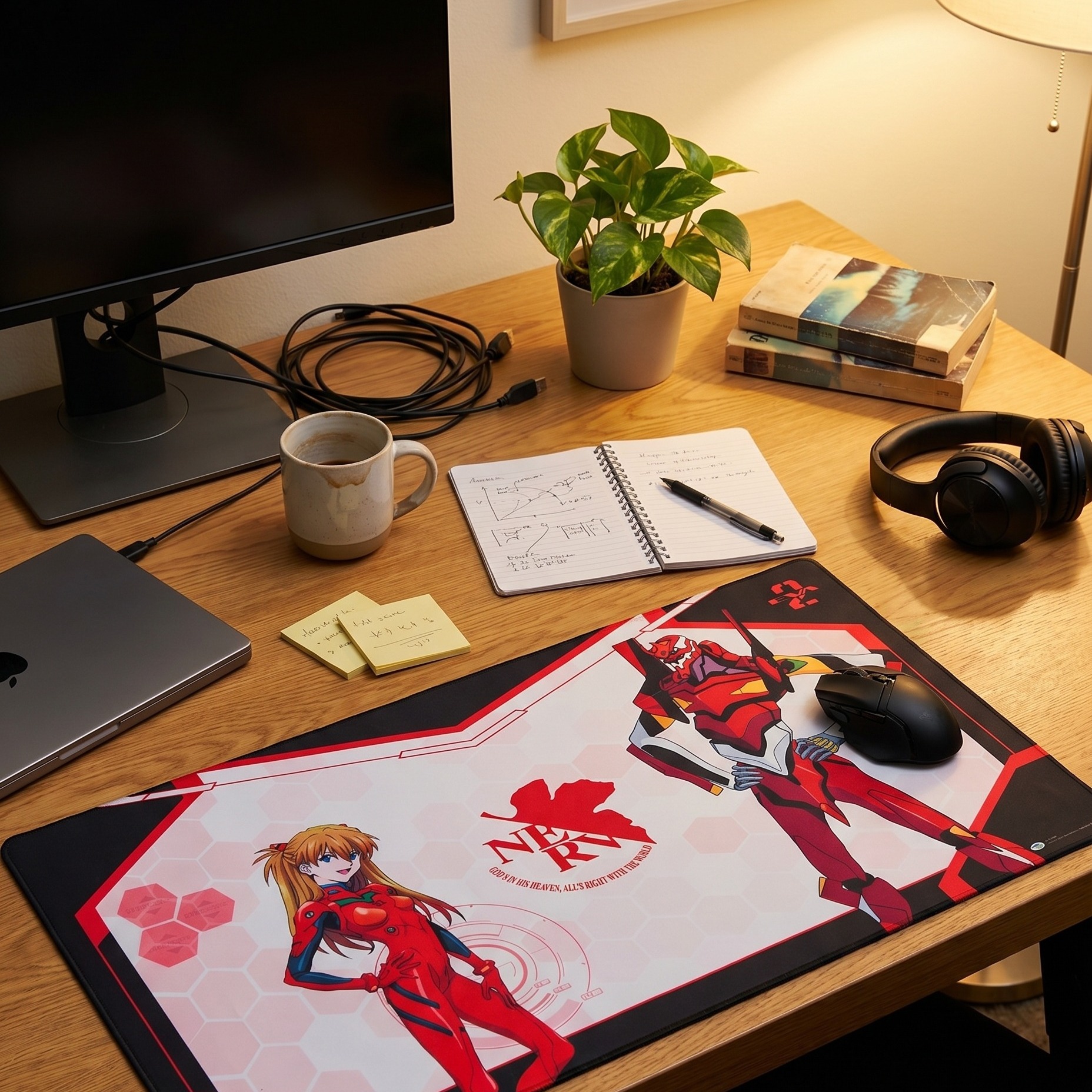 Evangelion - Asuka en Unit-02 Muismat