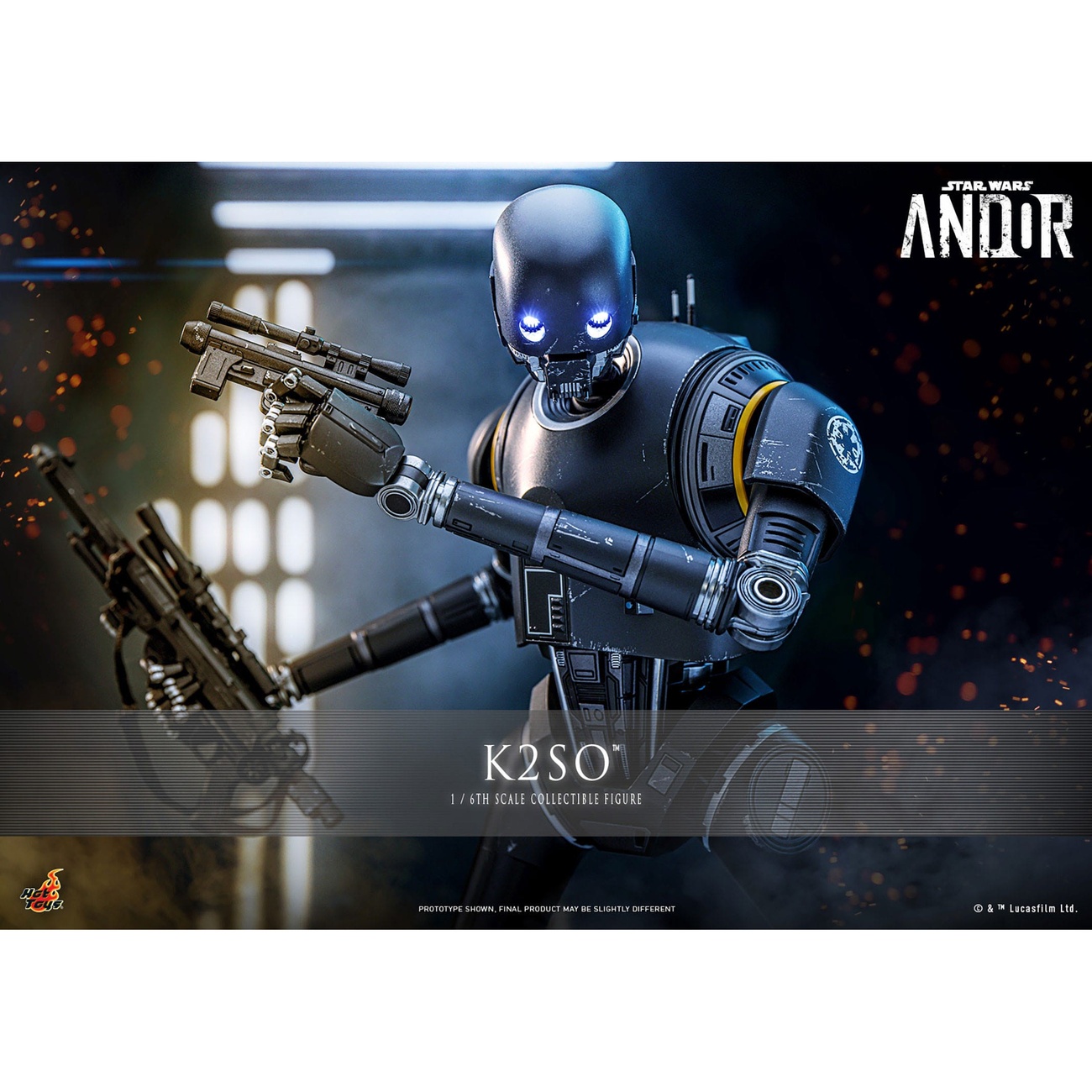 Star Wars : Andor – Figurine articulée K-2SO échelle 1:6