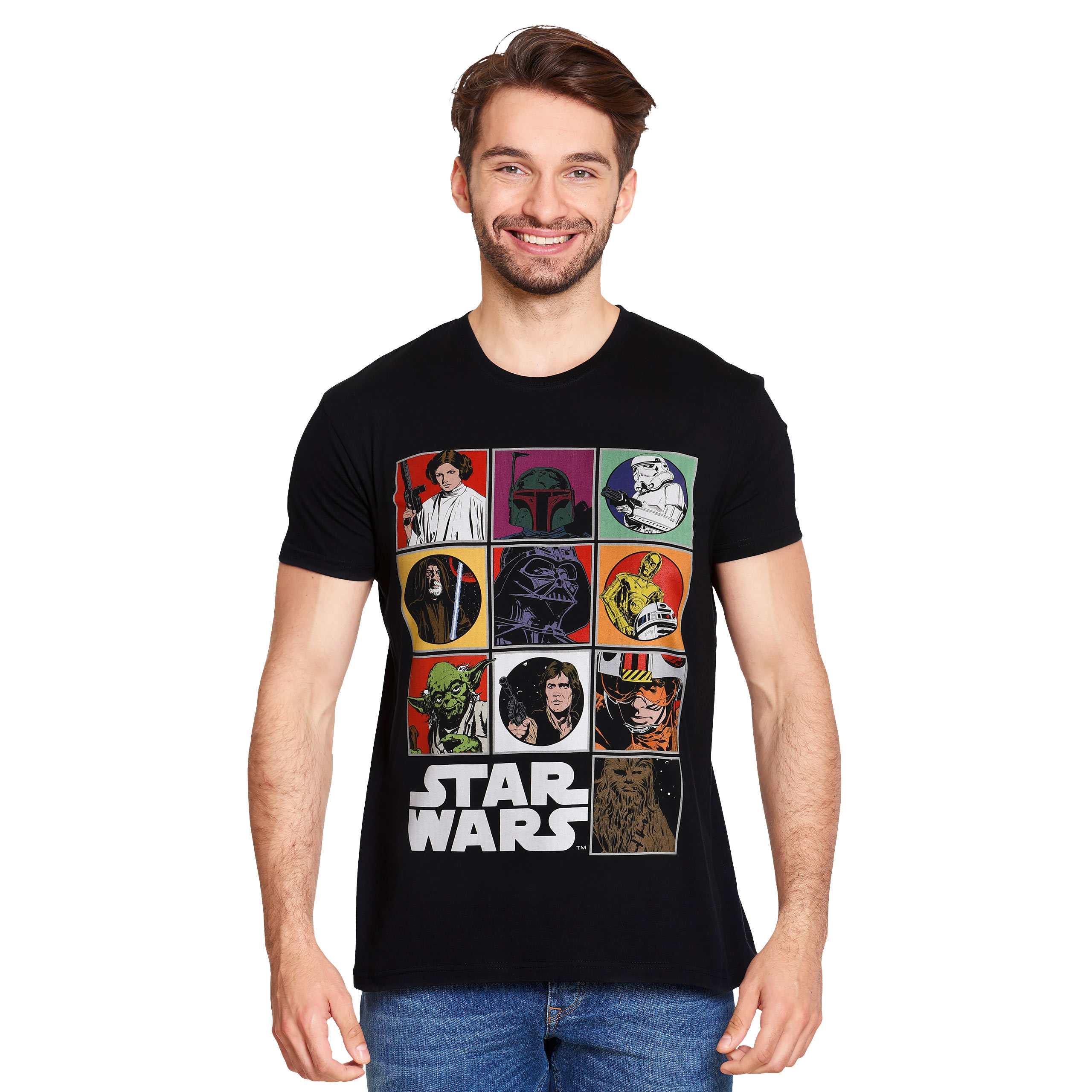 Star Wars - Characters T-Shirt schwarz