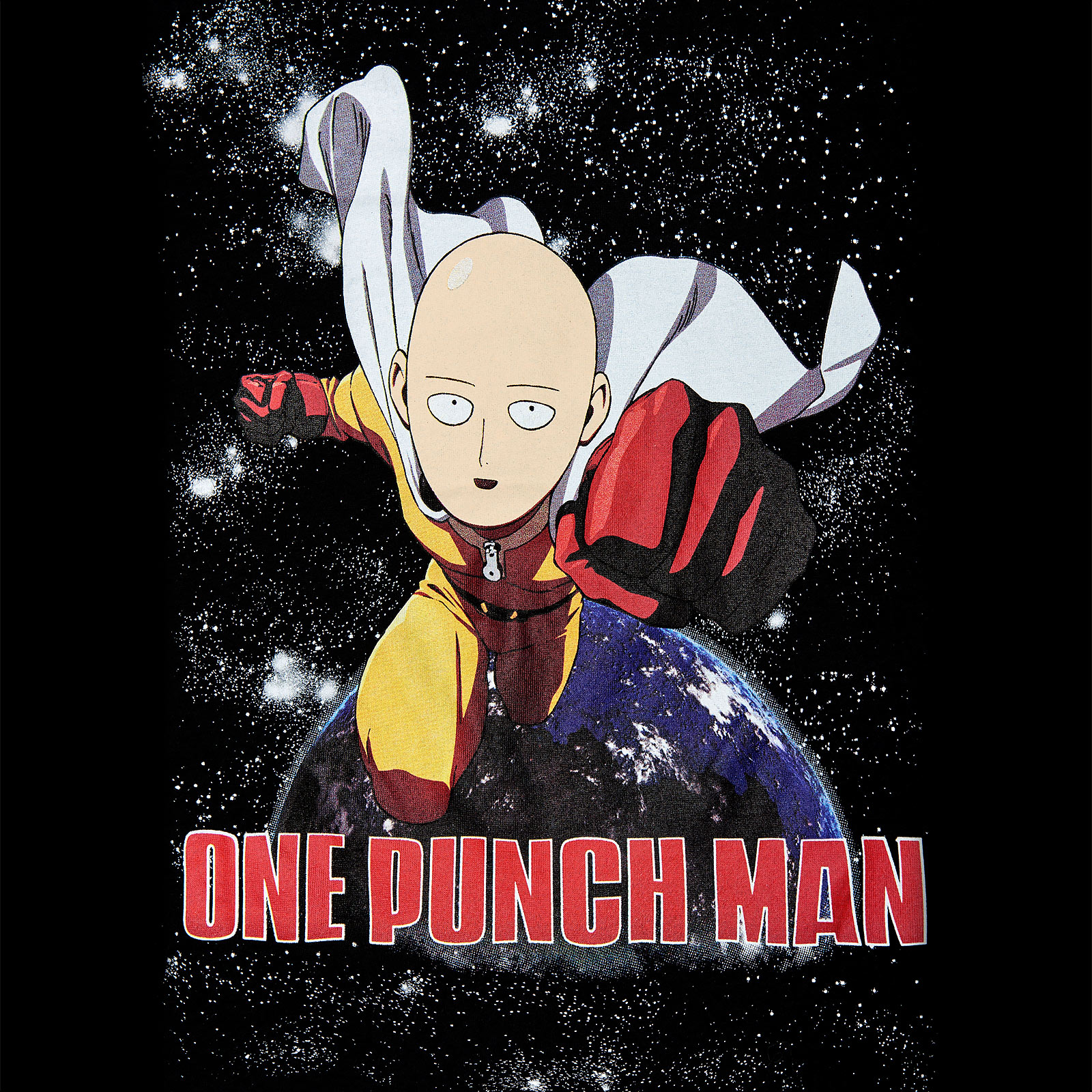 One Punch Man - Gevecht T-Shirt Zwart